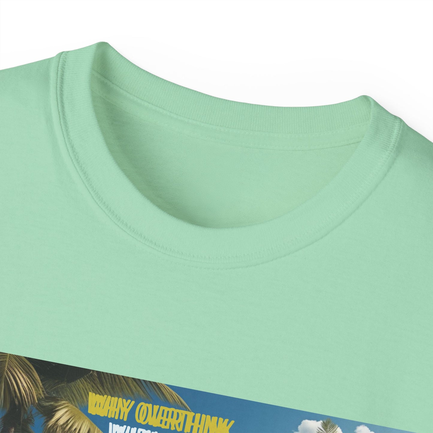 Why Overthink When You Can Just Overdrink - Tropical Vibe T-Shirt for Beach Lovers, Summer Vacation Tee, Funny Beach Graphic Shirt, Gift for Travel Enthusiasts, Relaxation Apparel