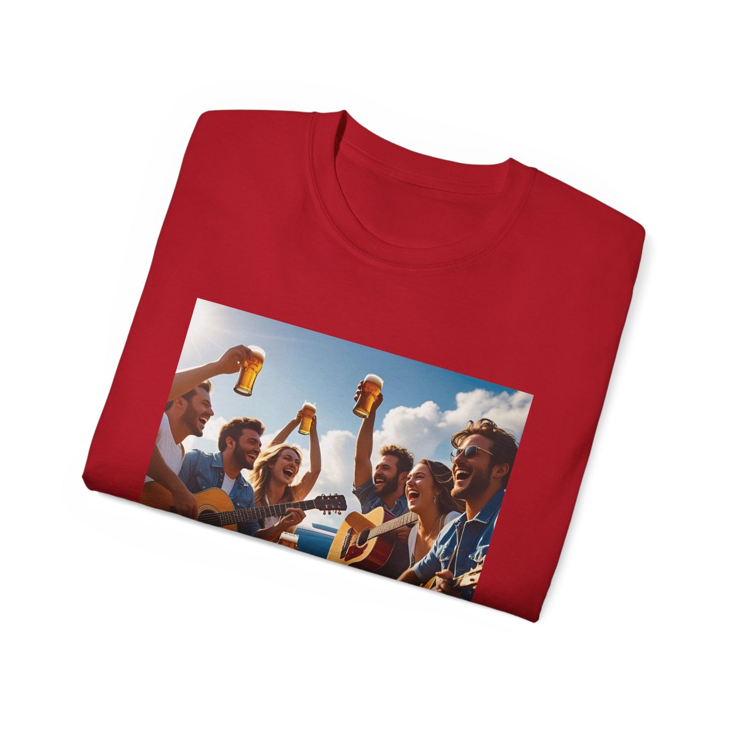 Good Friends, Great Beer Unisex Ultra Cotton Tee, Group Hangout Shirt, Party Apparel, Gift for Beer Lovers, Summer BBQ Outfit