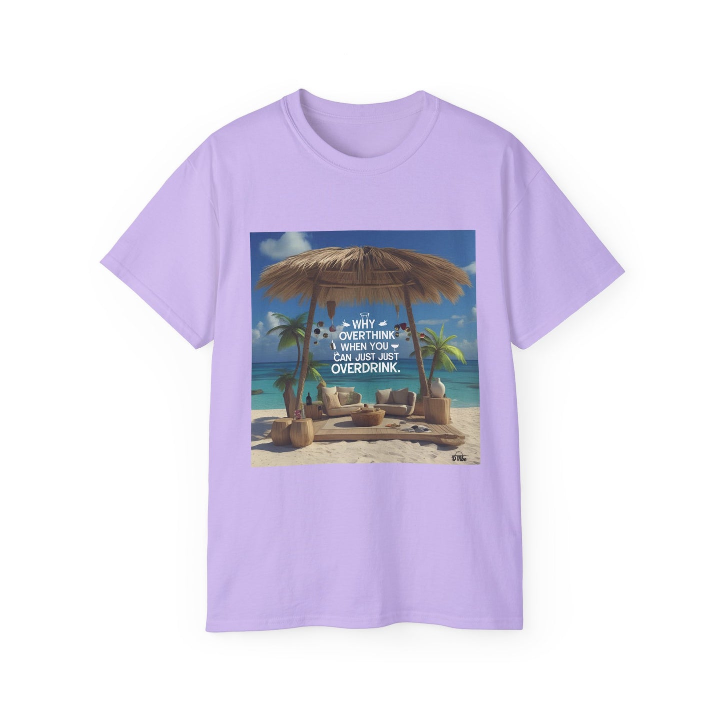 T-Shirt with Tropical Vibe, Beach Life Tee, Funny Casual Wear, Vacation Apparel, Summer Party Shirt
