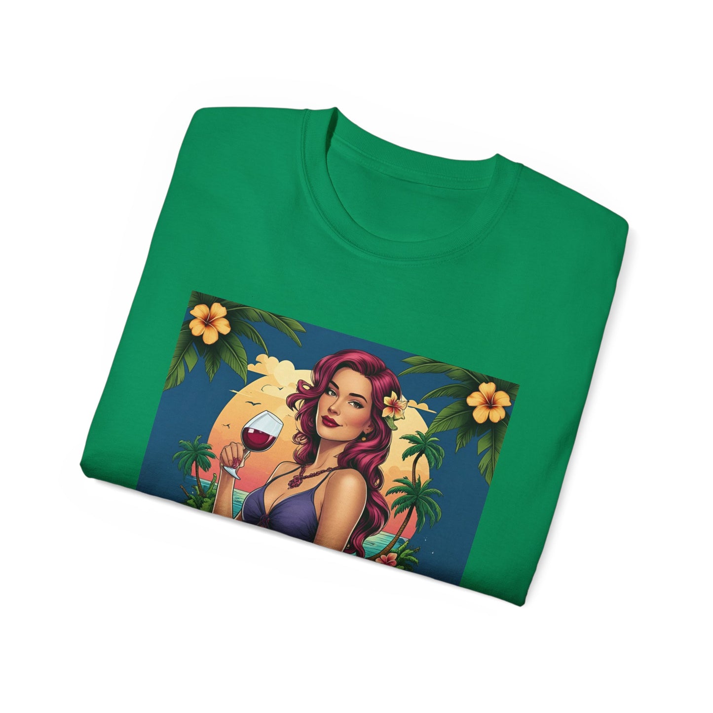 I Drink Wine on my Porch - Wine Lover's Unisex Tee, Perfect Gift for Outdoor Enthusiasts, Summer Vibes, Garden Parties, Wine Nights, Casual Comfort