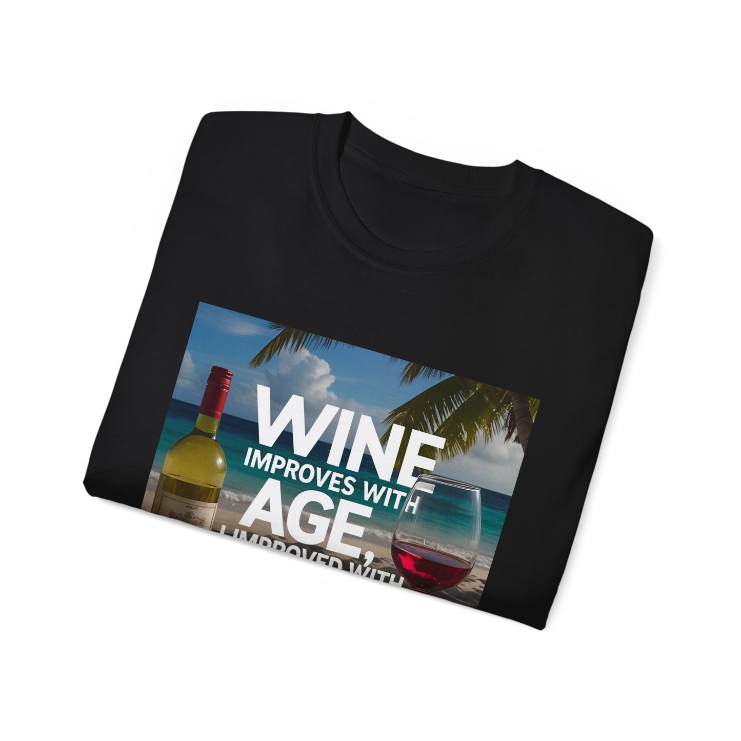 Wine Improves with Age Unisex Ultra Cotton Tee | Fun Gift for Wine Lovers, Birthday Shirt, Casual Wear, Summer Outfit, Wine [...]