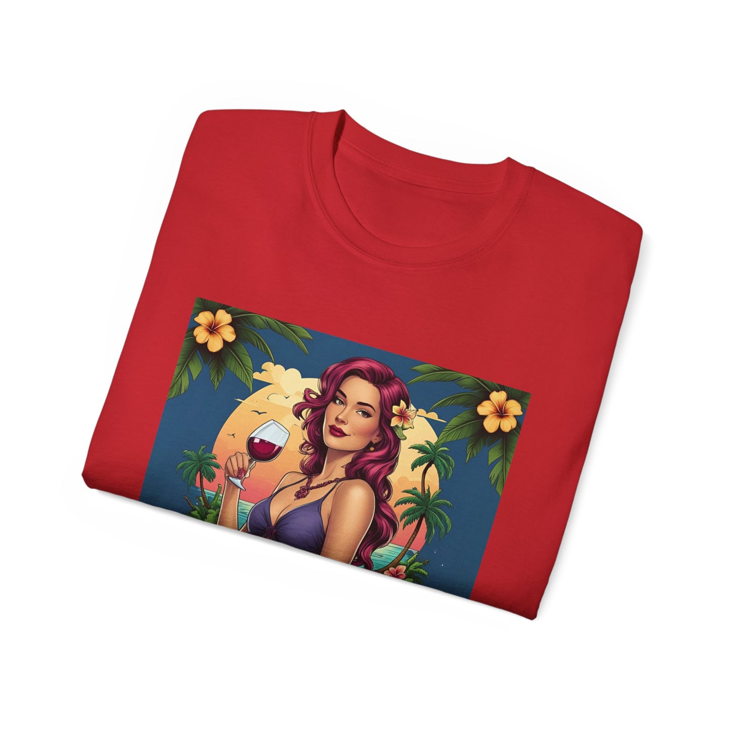 I Drink Wine on my Porch - Wine Lover's Unisex Tee, Perfect Gift for Outdoor Enthusiasts, Summer Vibes, Garden Parties, Wine Nights, Casual Comfort