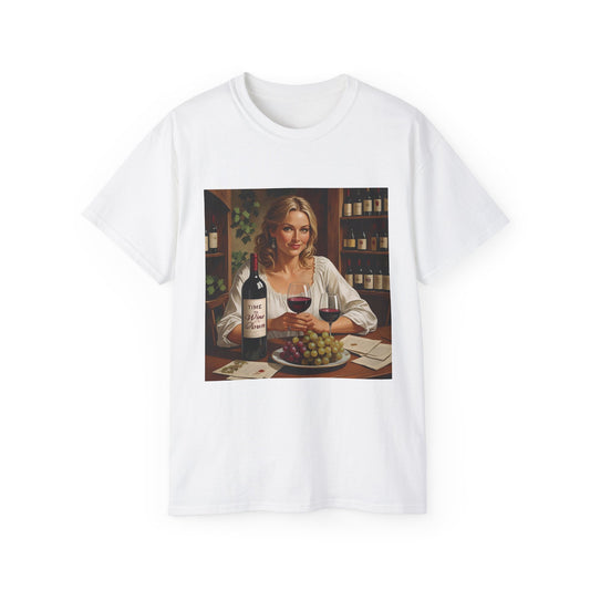 Time to Wine Down - Wine Lovers Unisex Ultra Cotton Tee - Vintage Wine Art Shirt, Funny Wine Tee, Gift for Wine Enthusiasts, Party Attire, Wine Lover Gift