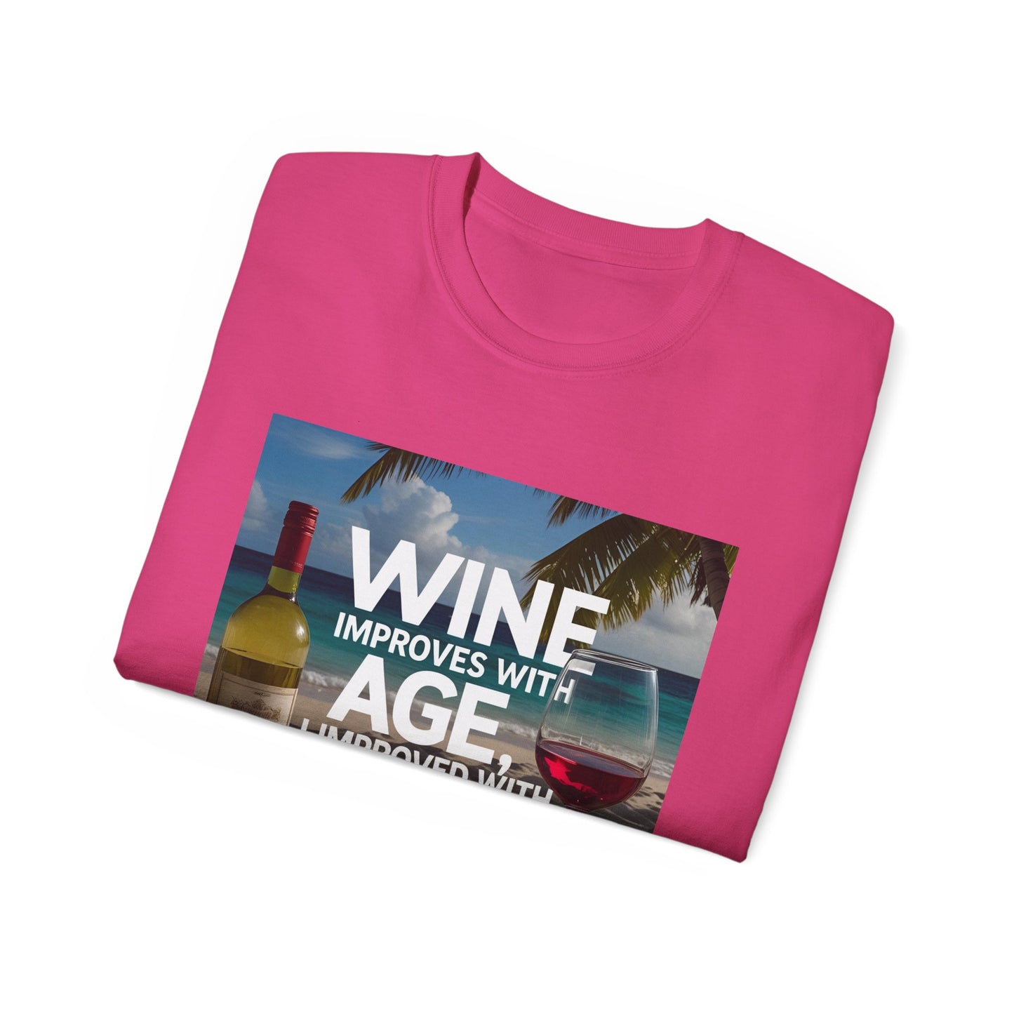 Wine Improves with Age Unisex Ultra Cotton Tee | Fun Gift for Wine Lovers, Birthday Shirt, Casual Wear, Summer Outfit, Wine [...]