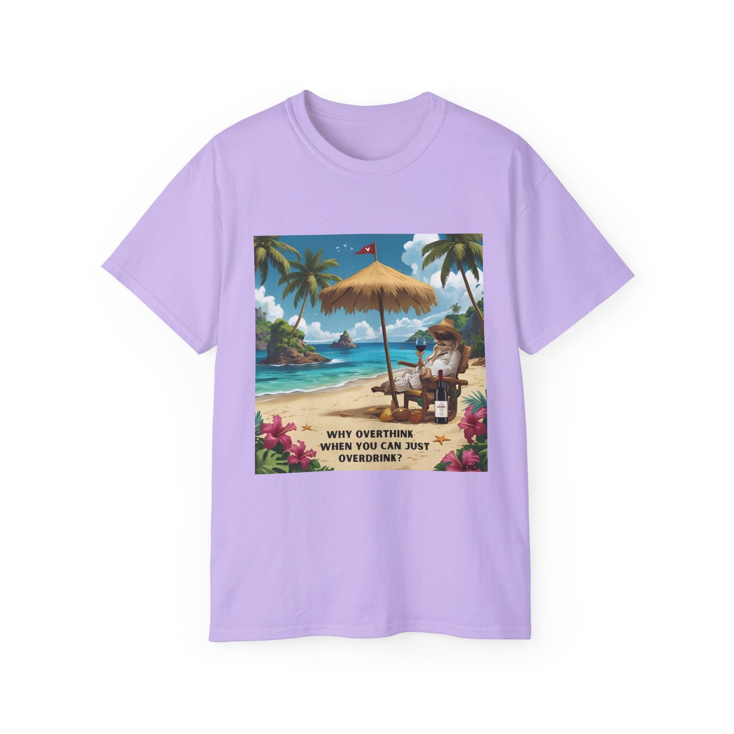 Why Overthink When You Can Overdrink - T-Shirt with Relaxing Beach Vibes, Perfect for Vacations, Summer, Gifts, Outdoor Events, Fun in the Sun - 'Why Overthink When You Can [...]