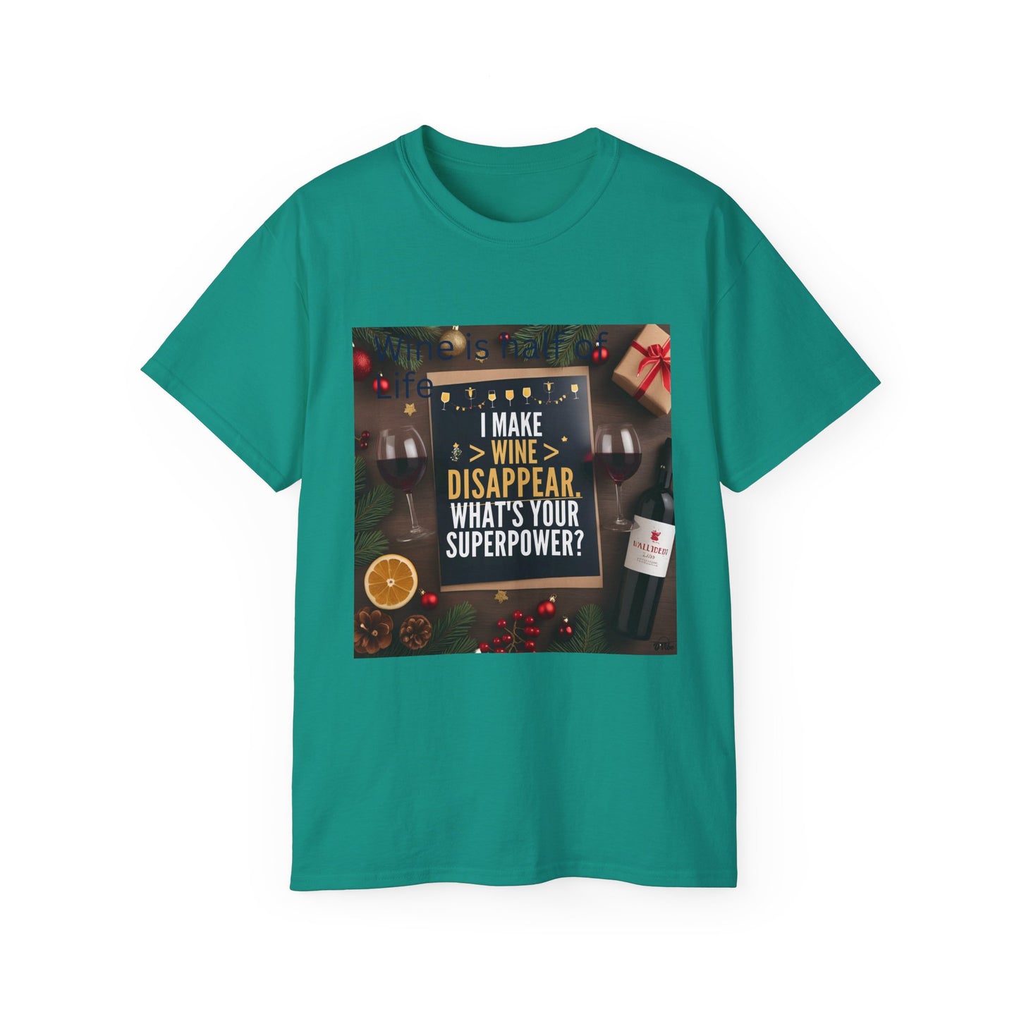 I Make Wine Disappear, What's Your Superpower - Fun Wine Superpower Tee, Gift for Wine Lovers, Funny T-Shirt, Casual Wear, Party Humor Shirt