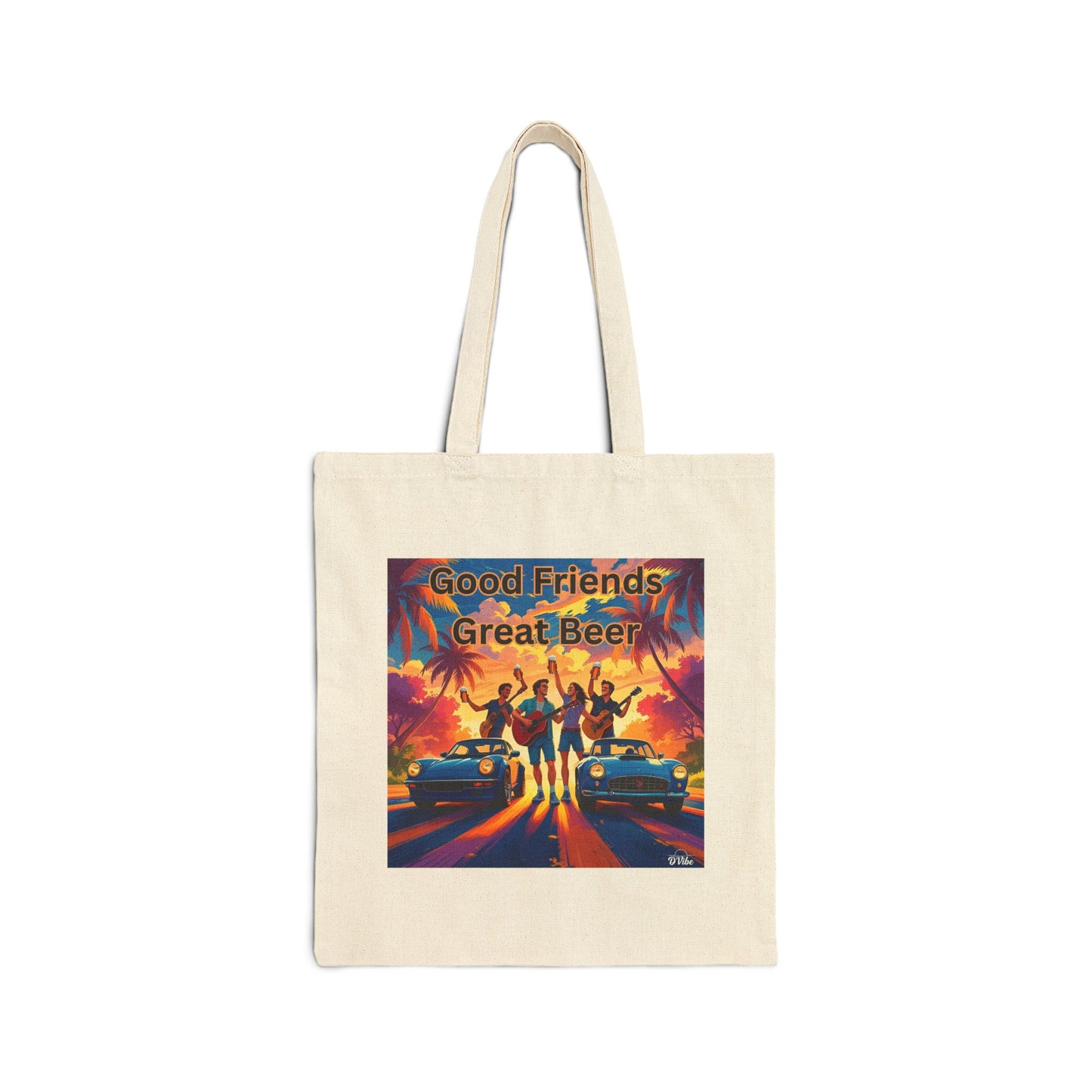 Good Friends Great Beer Tote Bag, Eco-Friendly Grocery Bag, Beach Bag, Gift for Friends, Casual Shopping Tote