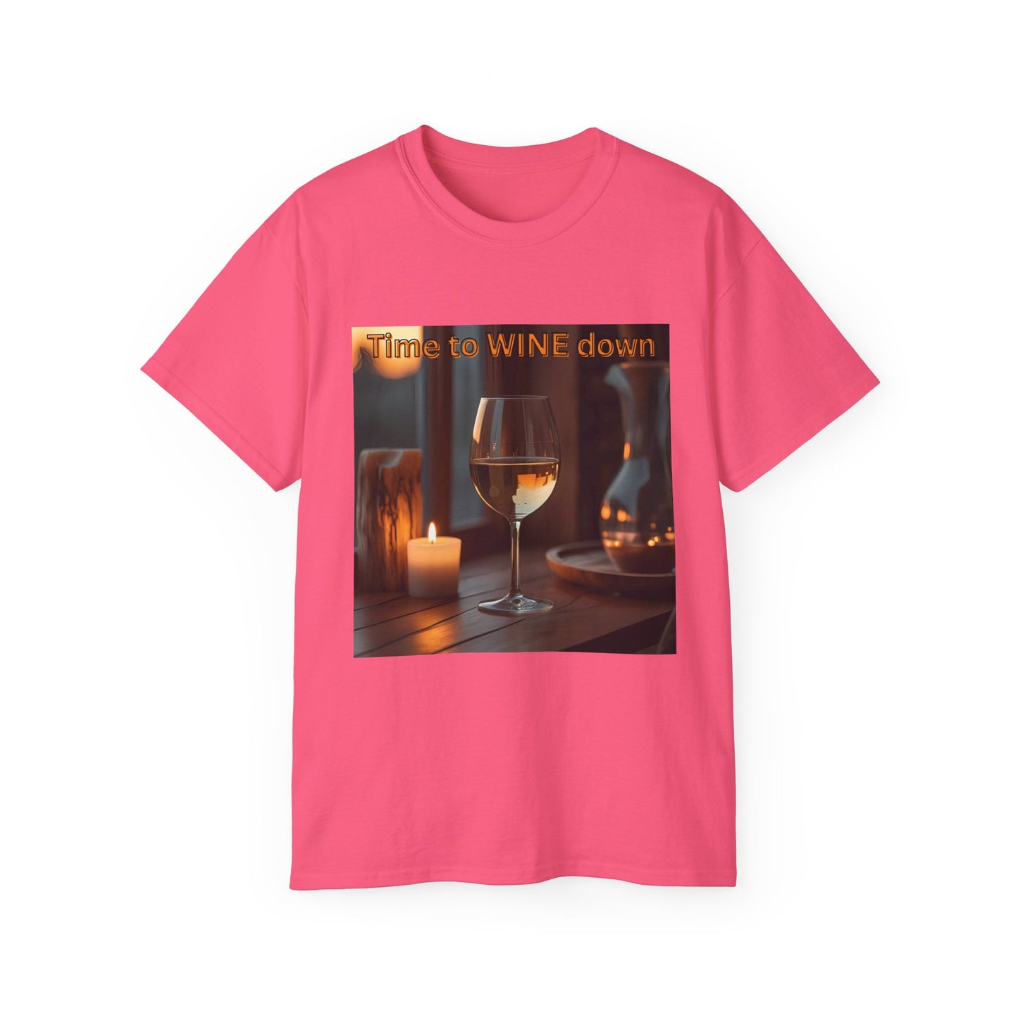 Time to Wine Down - Wine Down Tee for Relaxation Lovers, Unisex Cotton Shirt, Gift for Wine Enthusiasts, Casual Outing Top, Fun Humor Tee