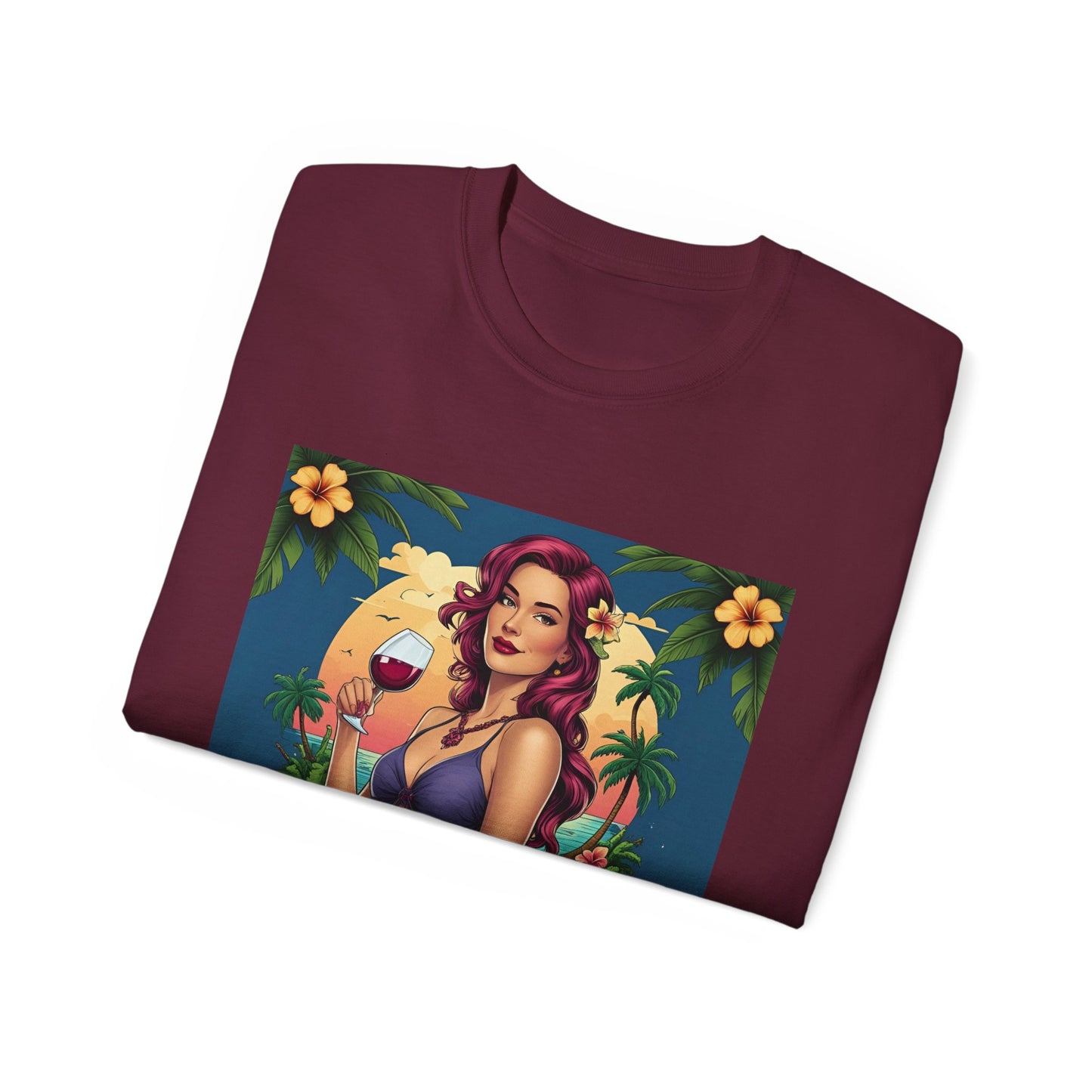I Drink Wine on my Porch - Wine Lover's Unisex Tee, Perfect Gift for Outdoor Enthusiasts, Summer Vibes, Garden Parties, Wine Nights, Casual Comfort