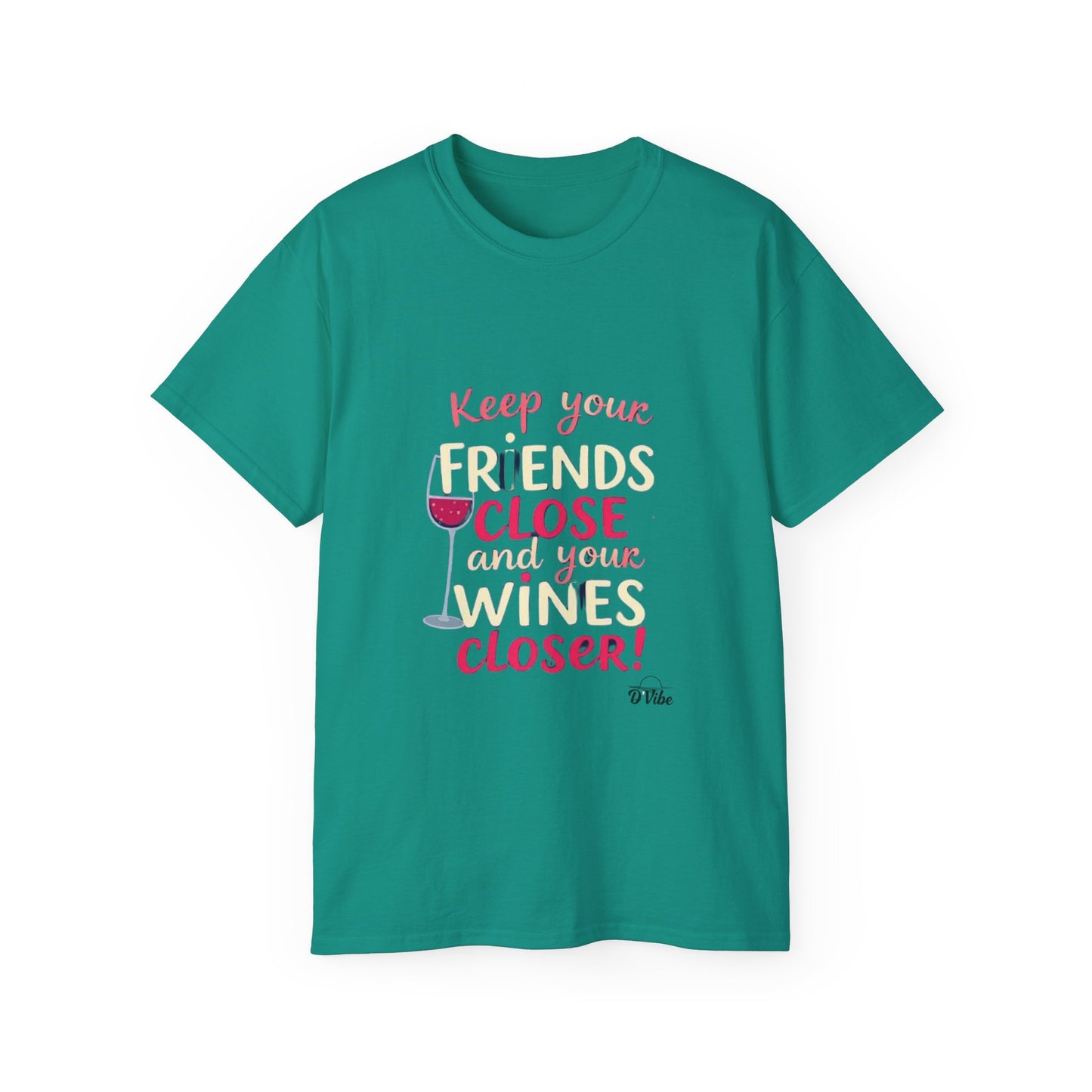 Wine Lovers Unisex Tee - "Keep Your Friends Close & Your Wines Closer" Funny Gift for Wine Enthusiasts, Perfect for Parties, [...]