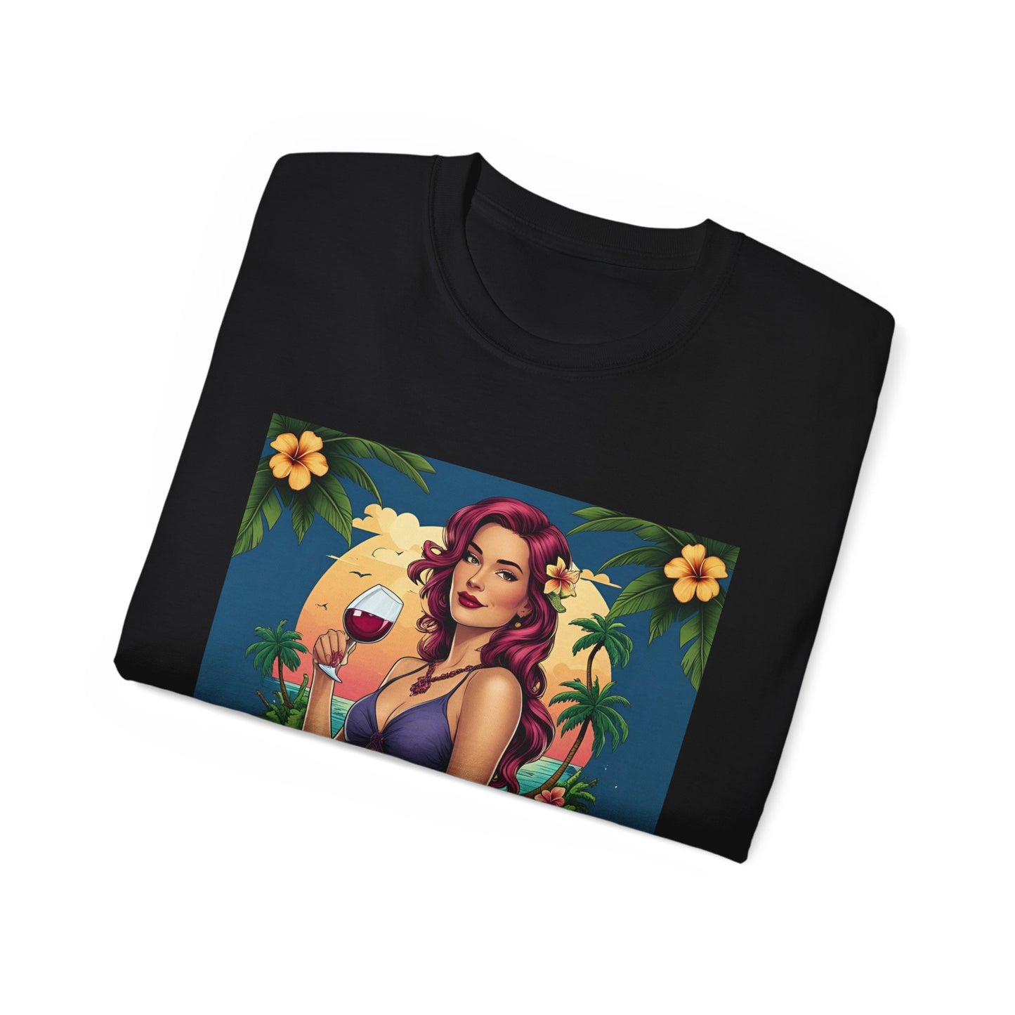 I Drink Wine on my Porch - Wine Lover's Unisex Tee, Perfect Gift for Outdoor Enthusiasts, Summer Vibes, Garden Parties, Wine Nights, Casual Comfort