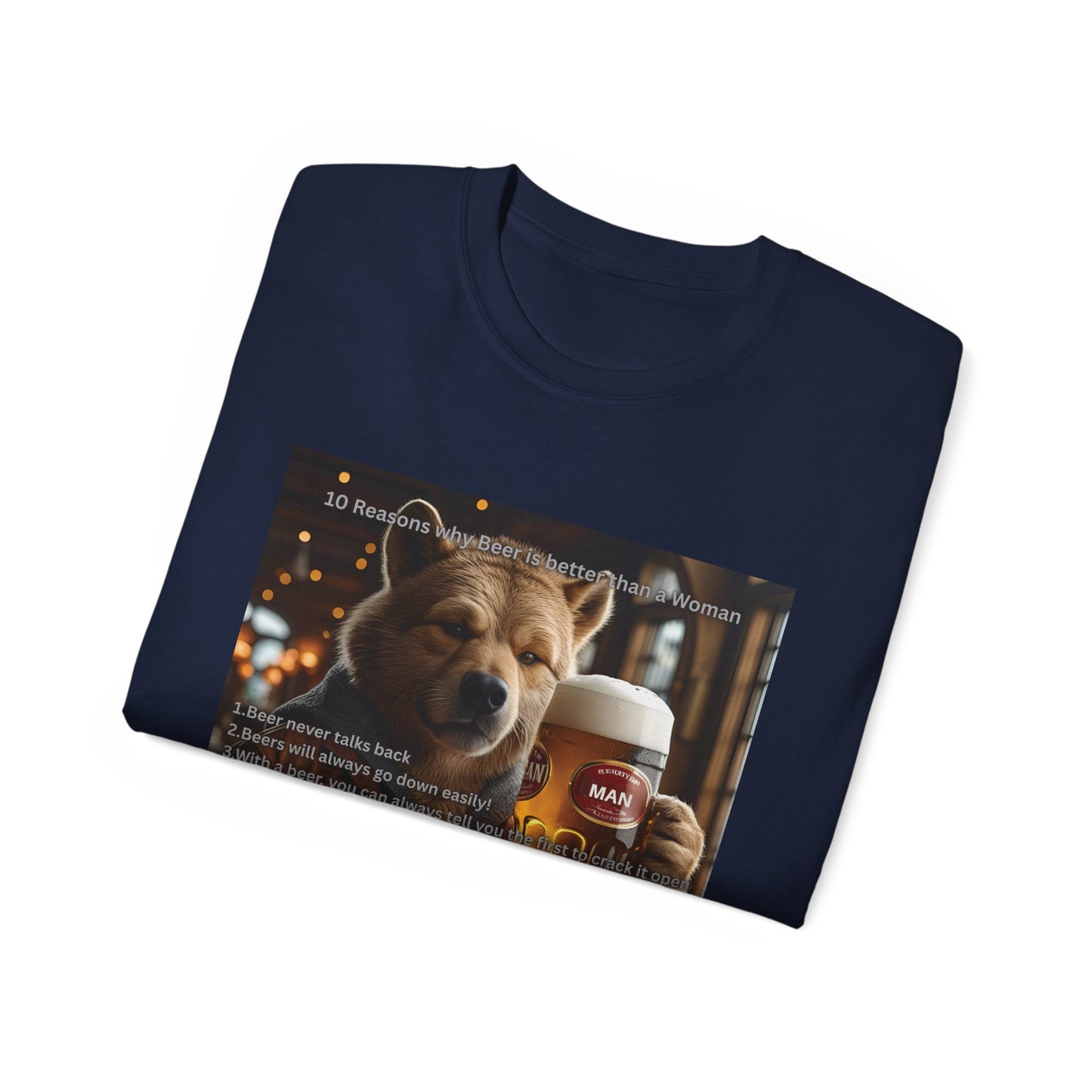 Dog Lover Beers are Better than Woman Ultra Cotton Tee - Perfect Gift for Pet Owners, Fun Animal Shirt, Funny Pet Apparel, Casual Wear, Animal Lovers Merchandise
