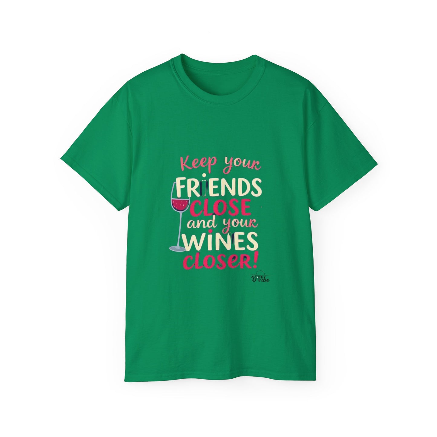 Wine Lovers Unisex Tee - "Keep Your Friends Close & Your Wines Closer" Funny Gift for Wine Enthusiasts, Perfect for Parties, [...]