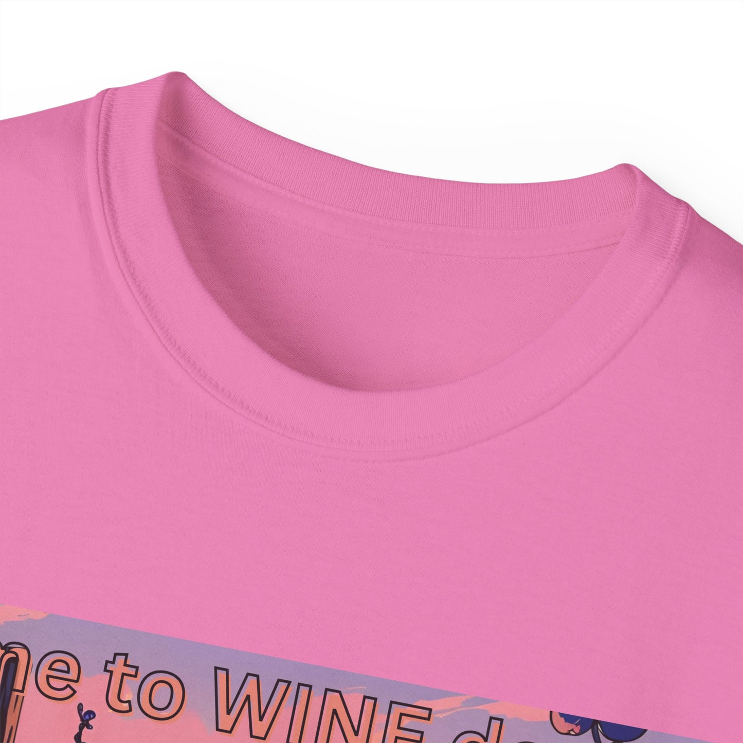 Time to Wine Down - Wine Lover's Unisex Cotton Tee - Perfect for Parties, Gifts, Relaxation, Wine Nights, and Celebrations