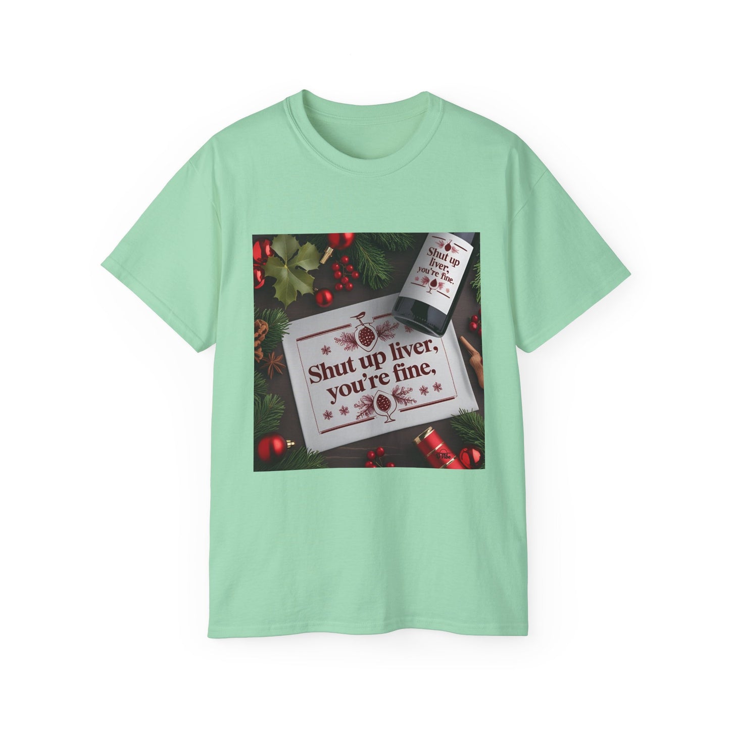 Funny Holiday Tee - Shut Up Liver, You're Fine, Unisex Cotton T-Shirt, Gift for Drink Lovers, Party Wear, Humor Shirt, Casual Top