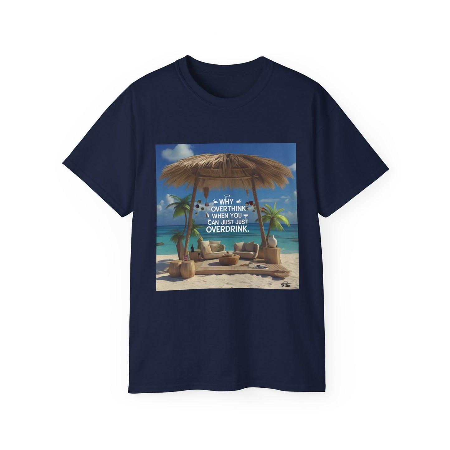 T-Shirt with Tropical Vibe, Beach Life Tee, Funny Casual Wear, Vacation Apparel, Summer Party Shirt