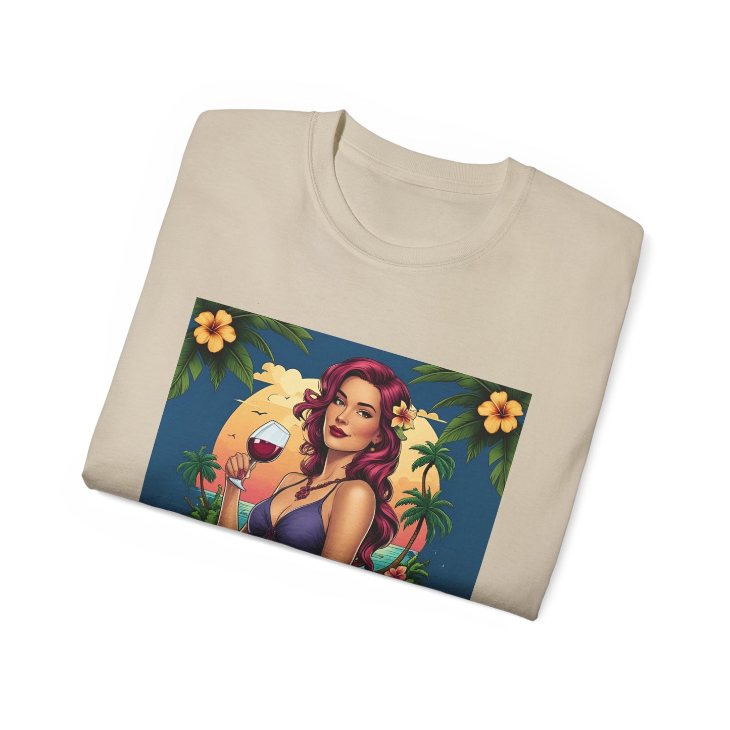 I Drink Wine on my Porch - Wine Lover's Unisex Tee, Perfect Gift for Outdoor Enthusiasts, Summer Vibes, Garden Parties, Wine Nights, Casual Comfort