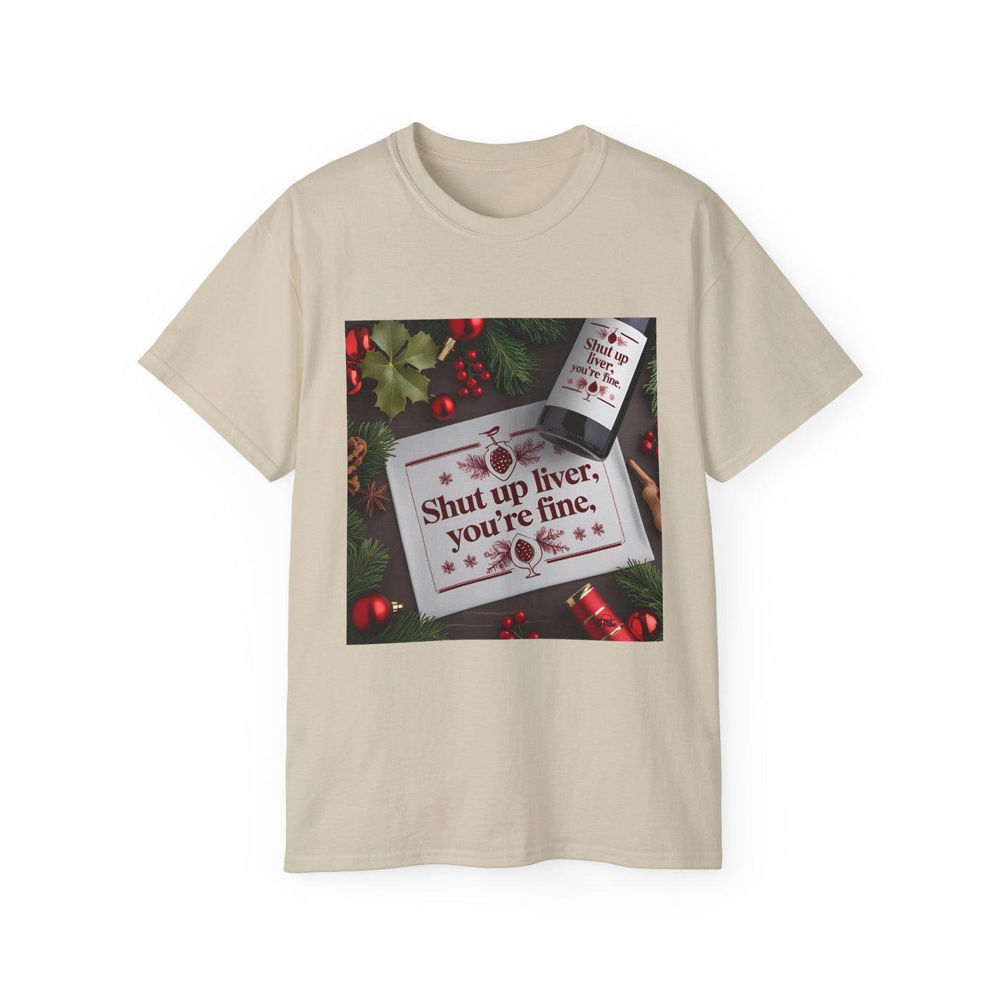 Funny Holiday Tee - Shut Up Liver, You're Fine, Unisex Cotton T-Shirt, Gift for Drink Lovers, Party Wear, Humor Shirt, Casual Top