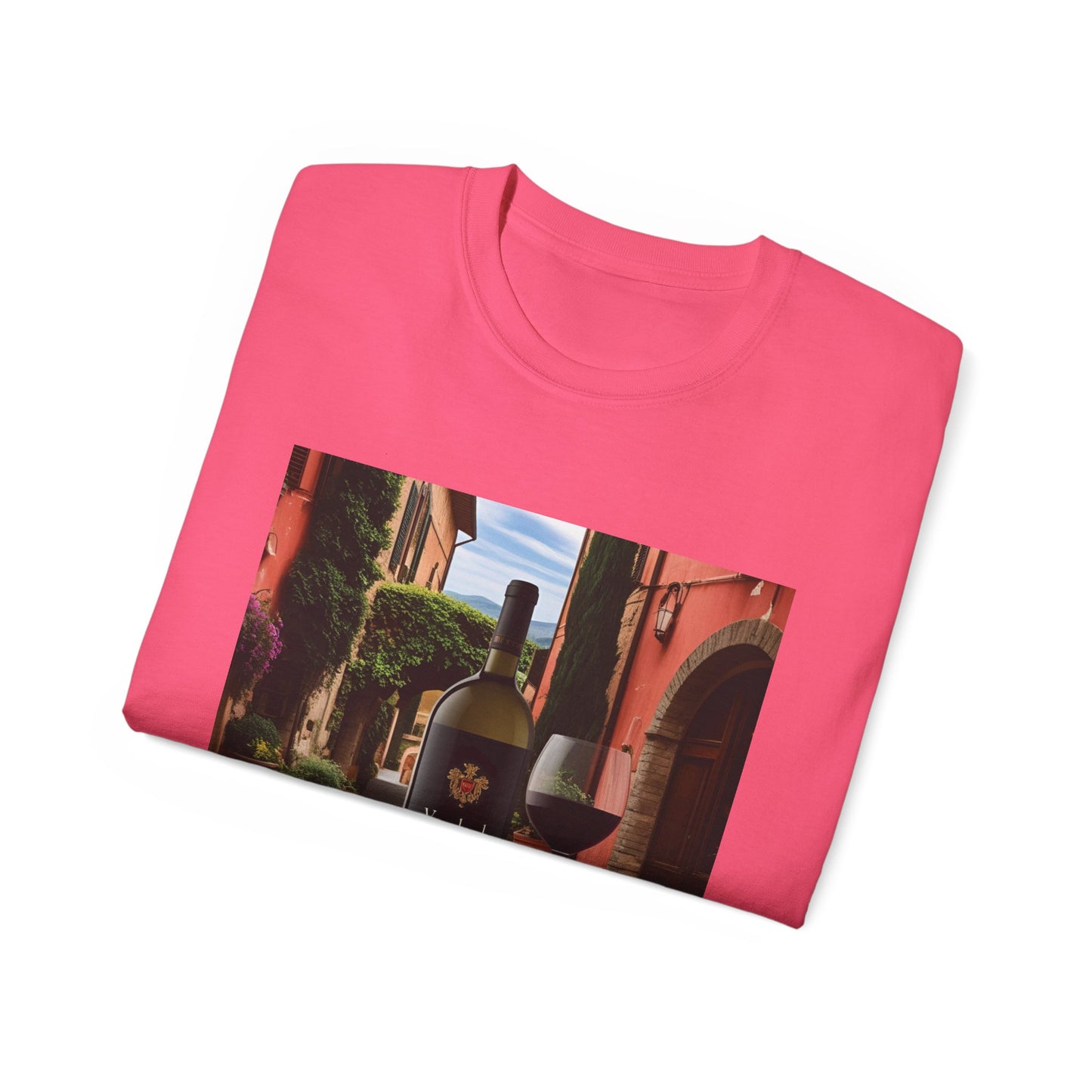 Wine Lover's Unisex Ultra Cotton Tee, Perfect Gift for Vineyard Visits, Wine Night, Hostess Gifts, Casual Wear, Summer Vibes