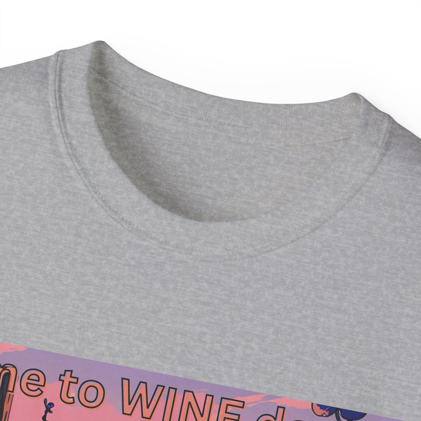 Time to Wine Down - Wine Lover's Unisex Cotton Tee - Perfect for Parties, Gifts, Relaxation, Wine Nights, and Celebrations