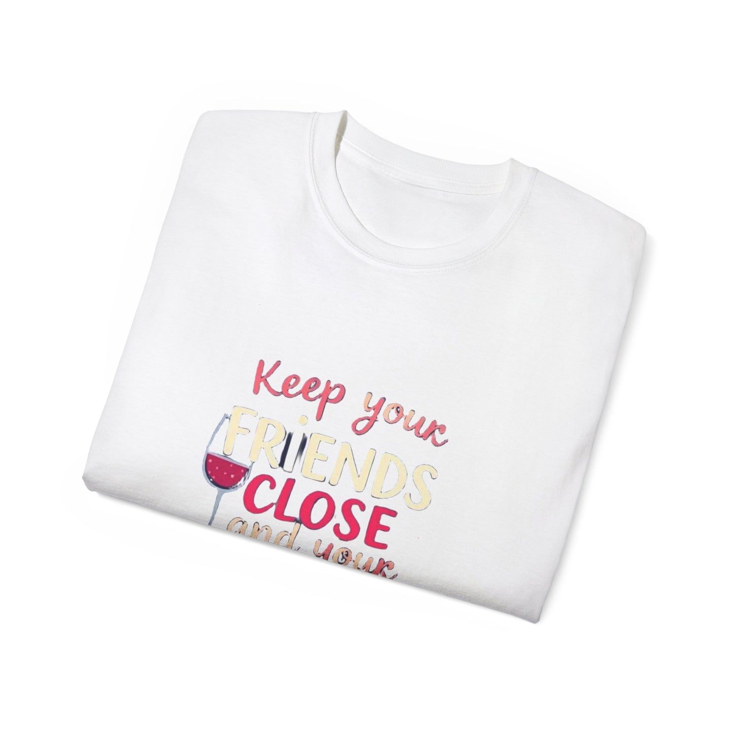 Wine Lovers Unisex Tee - "Keep Your Friends Close & Your Wines Closer" Funny Gift for Wine Enthusiasts, Perfect for Parties, [...]