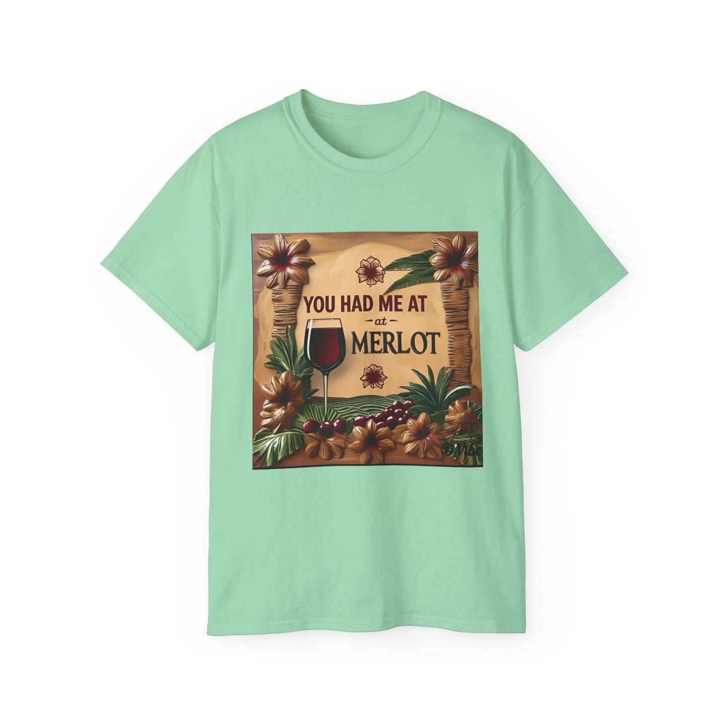 You Had Me at Merlot - Wine Lover's Gift Tee, Funny Merlot T-Shirt, Unisex Ultra Cotton, Gift for Wine Enthusiasts, Fun Wine Party Apparel
