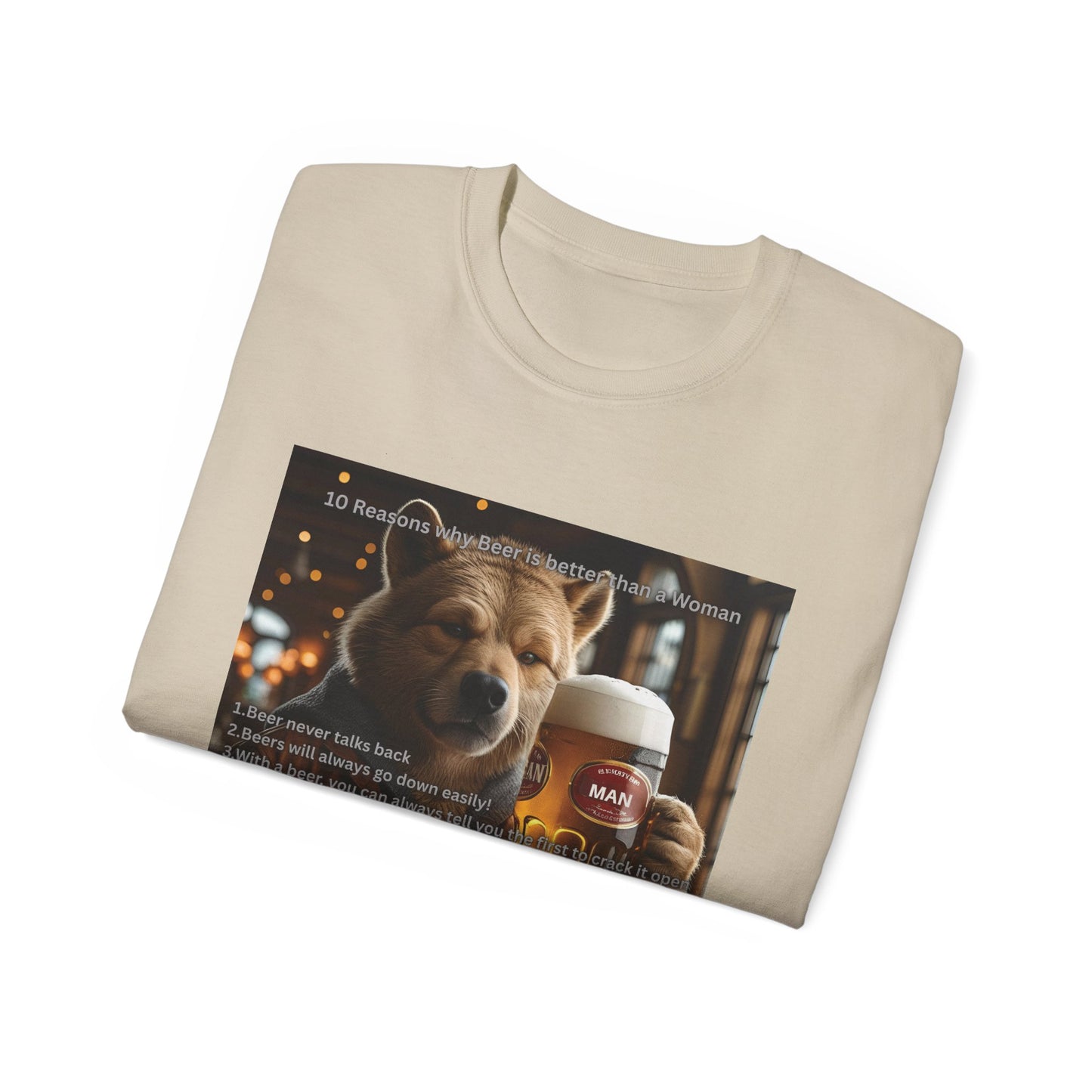 Dog Lover Beers are Better than Woman Ultra Cotton Tee - Perfect Gift for Pet Owners, Fun Animal Shirt, Funny Pet Apparel, Casual Wear, Animal Lovers Merchandise