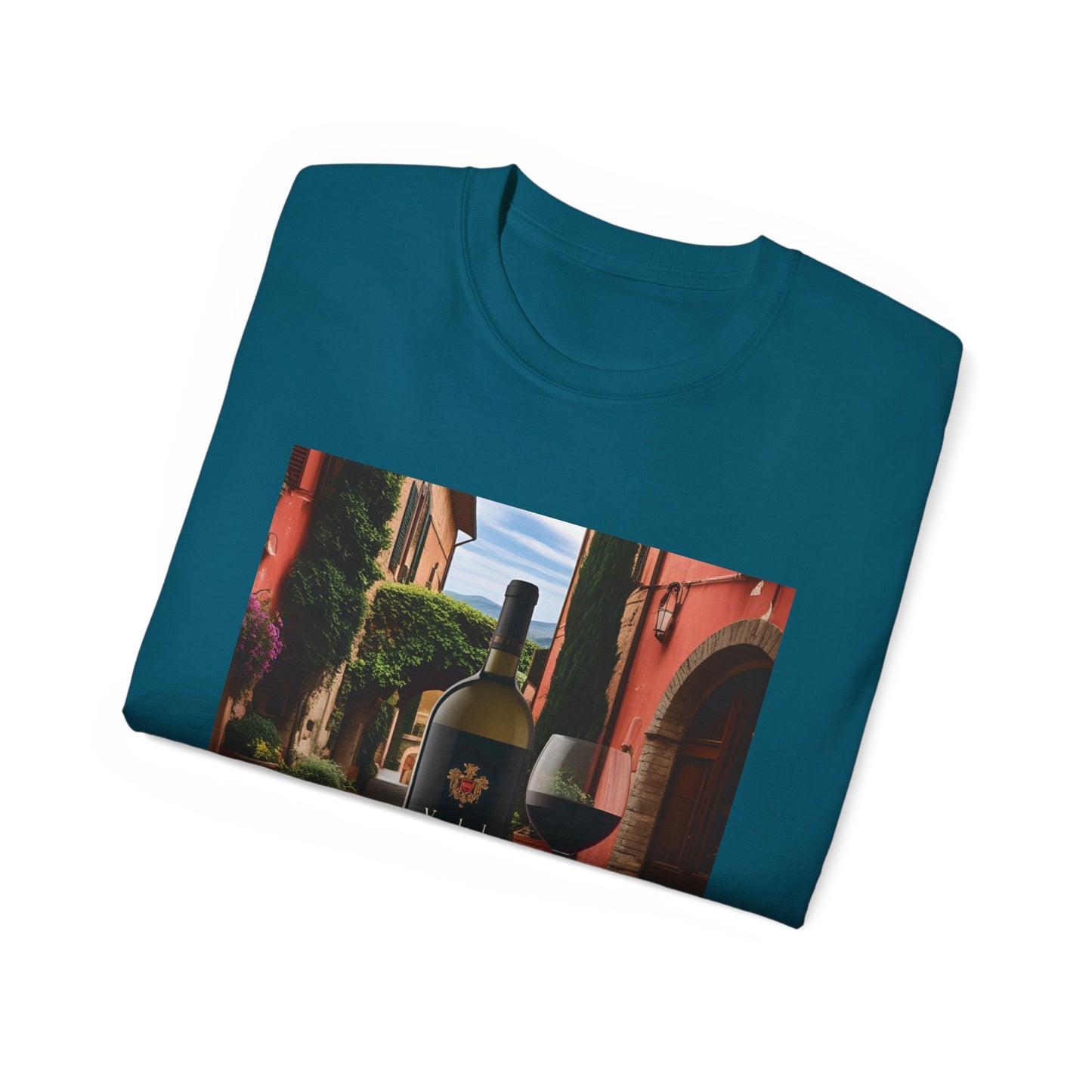 Wine Lover's Unisex Ultra Cotton Tee, Perfect Gift for Vineyard Visits, Wine Night, Hostess Gifts, Casual Wear, Summer Vibes