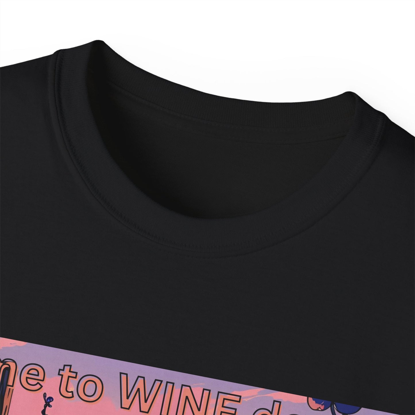 Time to Wine Down - Wine Lover's Unisex Cotton Tee - Perfect for Parties, Gifts, Relaxation, Wine Nights, and Celebrations