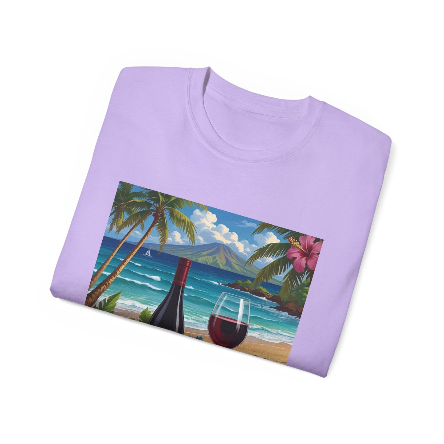 You Had Me at Cabernet - Tropical Wine Vibes Tee | Beach Lover's Unisex Cotton Shirt | Vacation Wear, Gift for Wine Enthusiasts, Summer Style