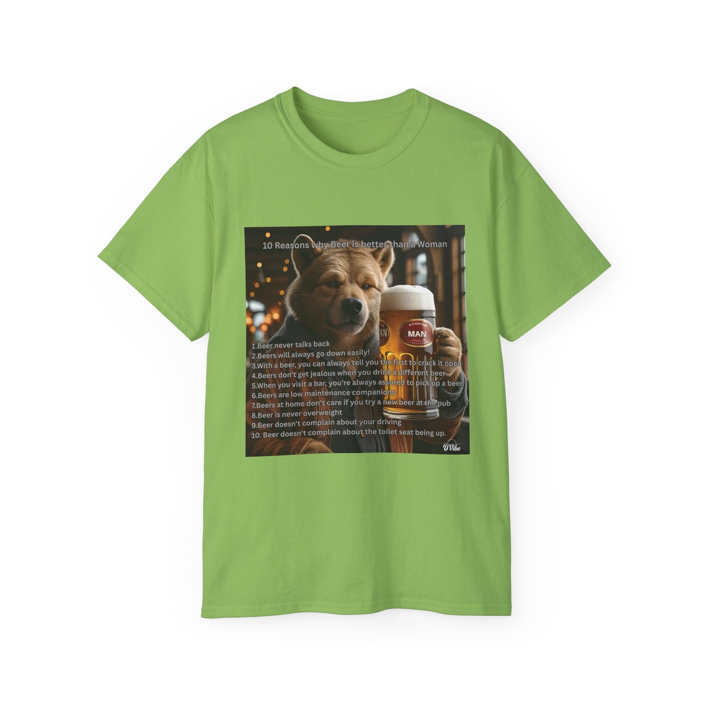 Dog Lover Beers are Better than Woman Ultra Cotton Tee - Perfect Gift for Pet Owners, Fun Animal Shirt, Funny Pet Apparel, Casual Wear, Animal Lovers Merchandise