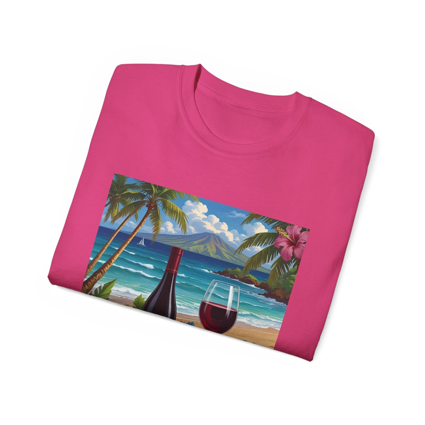 You Had Me at Cabernet - Tropical Wine Vibes Tee | Beach Lover's Unisex Cotton Shirt | Vacation Wear, Gift for Wine Enthusiasts, Summer Style