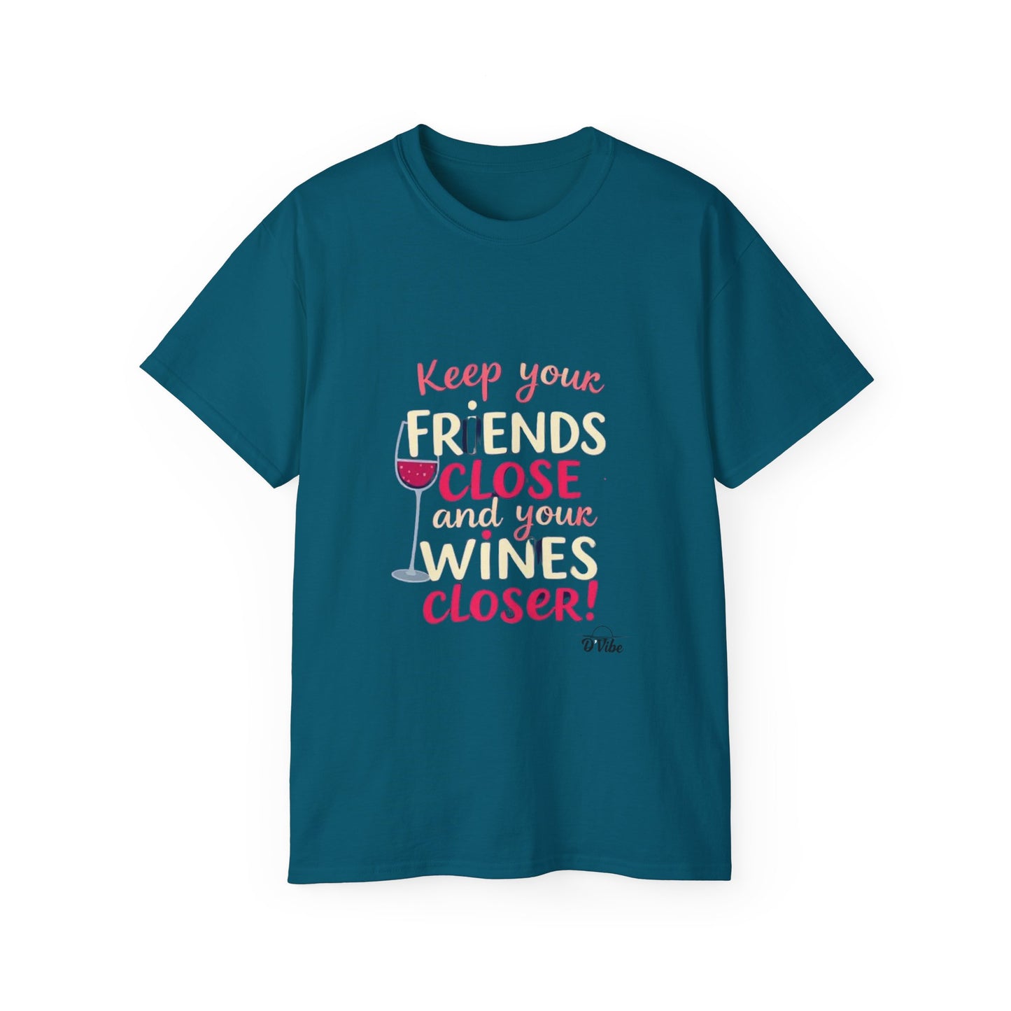 Wine Lovers Unisex Tee - "Keep Your Friends Close & Your Wines Closer" Funny Gift for Wine Enthusiasts, Perfect for Parties, [...]