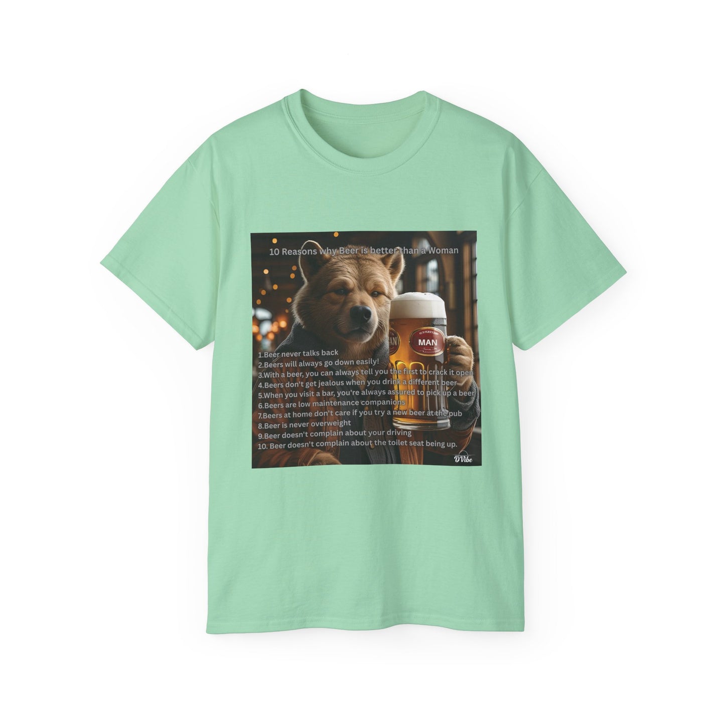 Dog Lover Beers are Better than Woman Ultra Cotton Tee - Perfect Gift for Pet Owners, Fun Animal Shirt, Funny Pet Apparel, Casual Wear, Animal Lovers Merchandise