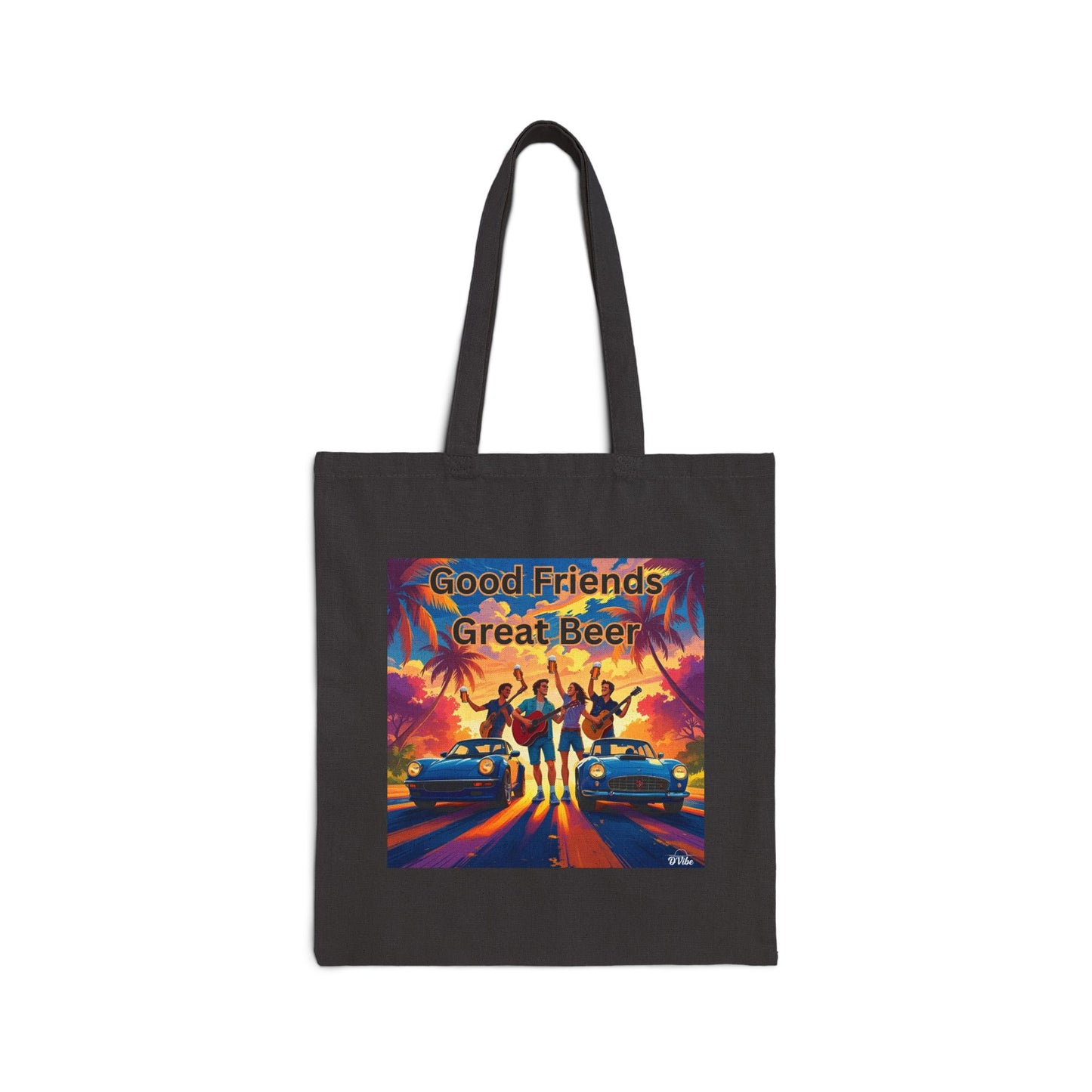 Good Friends Great Beer Tote Bag, Eco-Friendly Grocery Bag, Beach Bag, Gift for Friends, Casual Shopping Tote