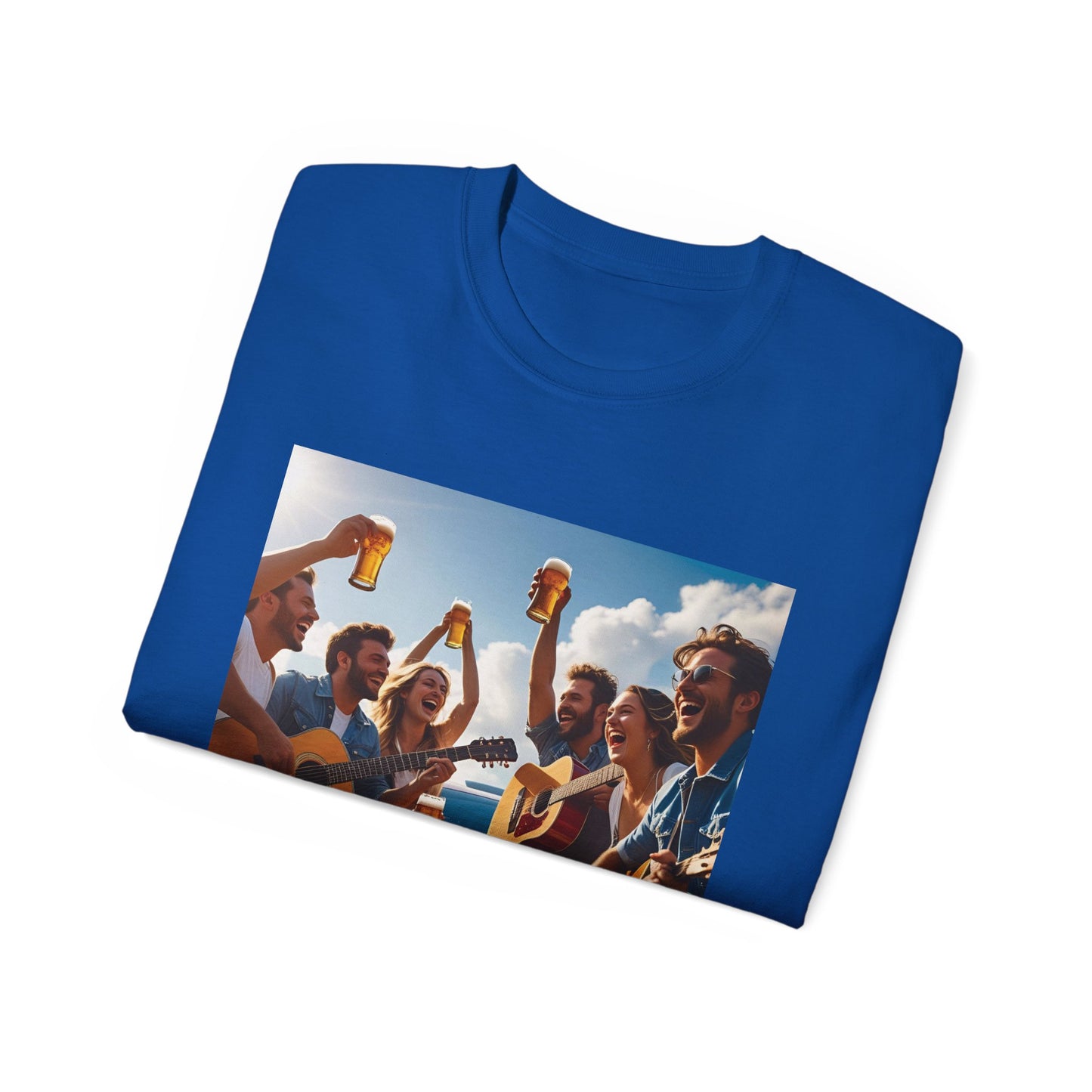 Good Friends, Great Beer Unisex Ultra Cotton Tee, Group Hangout Shirt, Party Apparel, Gift for Beer Lovers, Summer BBQ Outfit
