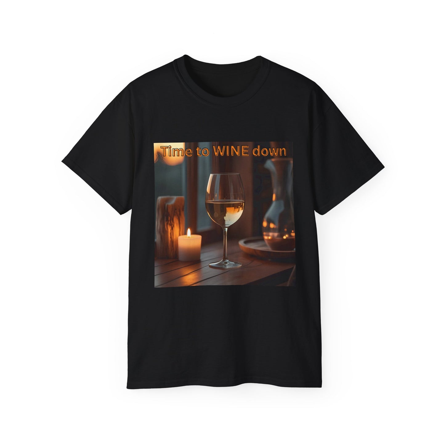 Time to Wine Down - Wine Down Tee for Relaxation Lovers, Unisex Cotton Shirt, Gift for Wine Enthusiasts, Casual Outing Top, Fun Humor Tee