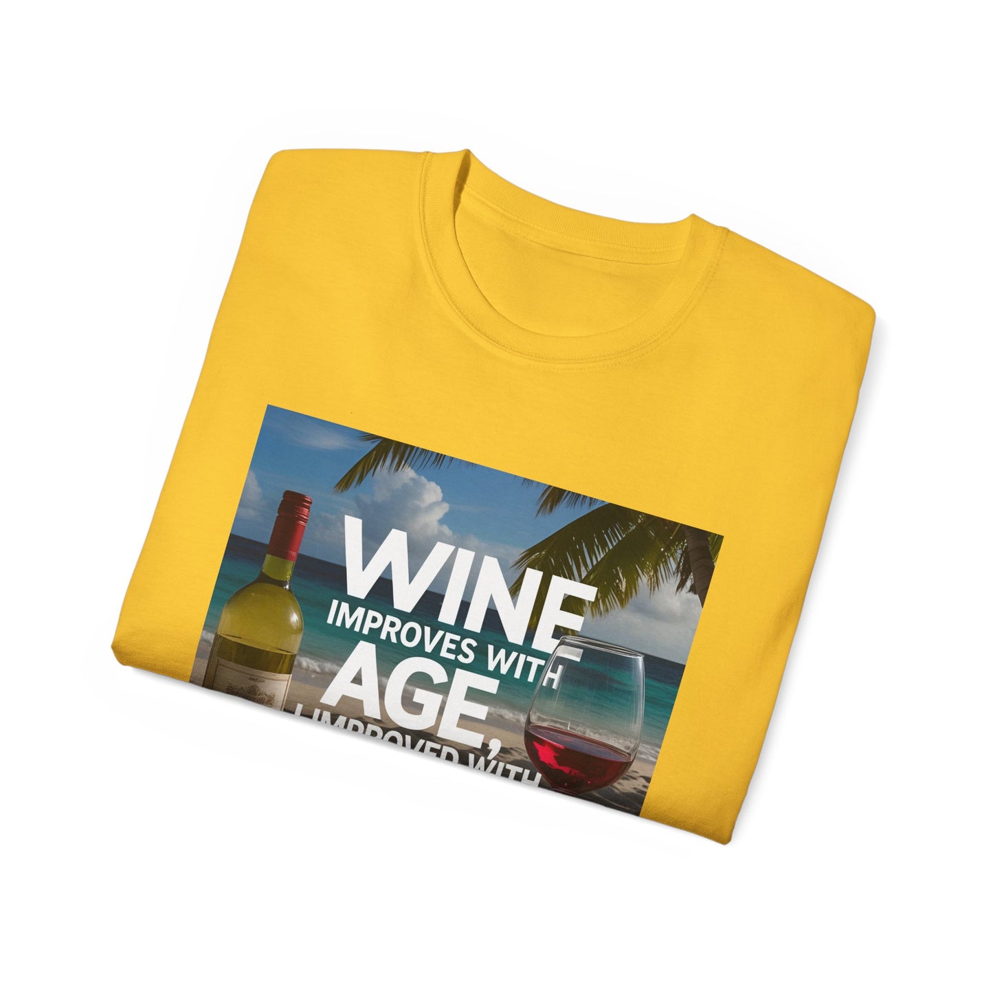 Wine Improves with Age Unisex Ultra Cotton Tee | Fun Gift for Wine Lovers, Birthday Shirt, Casual Wear, Summer Outfit, Wine [...]