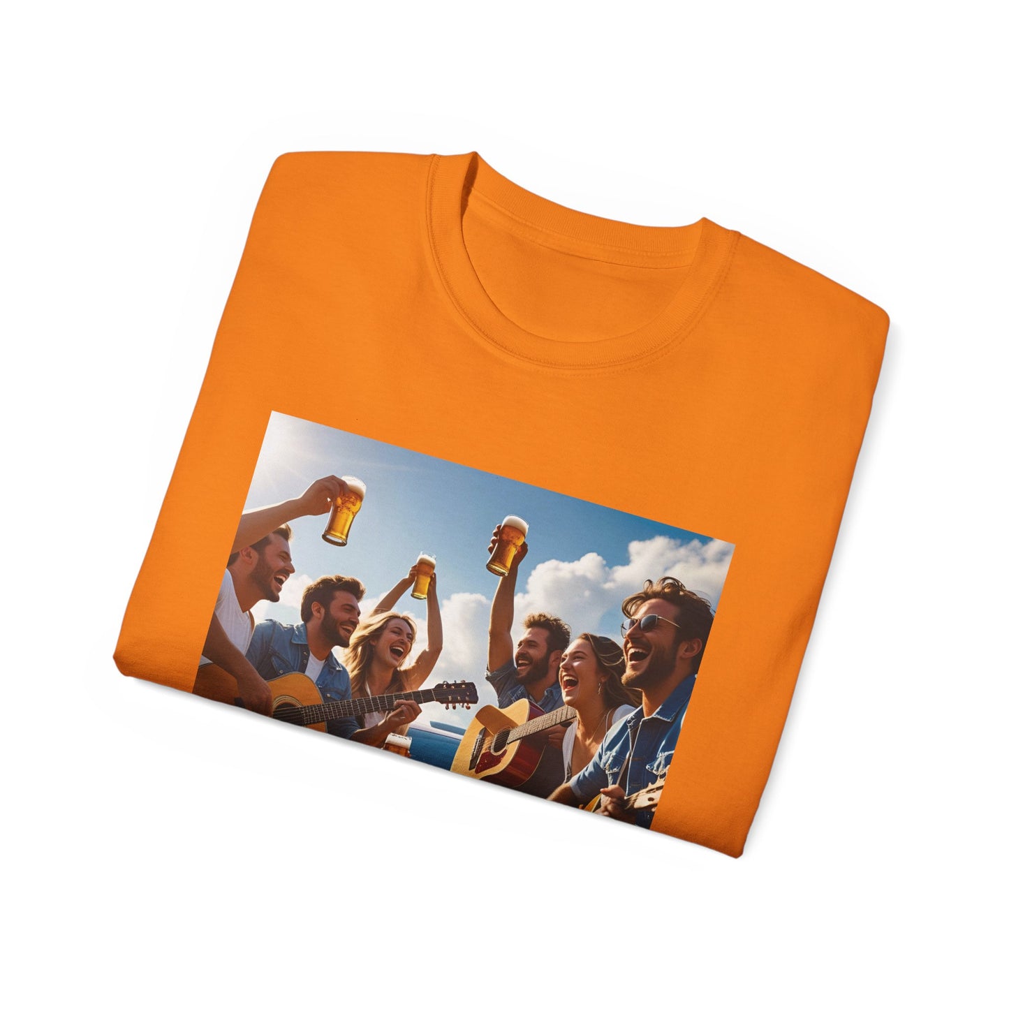 Good Friends, Great Beer Unisex Ultra Cotton Tee, Group Hangout Shirt, Party Apparel, Gift for Beer Lovers, Summer BBQ Outfit