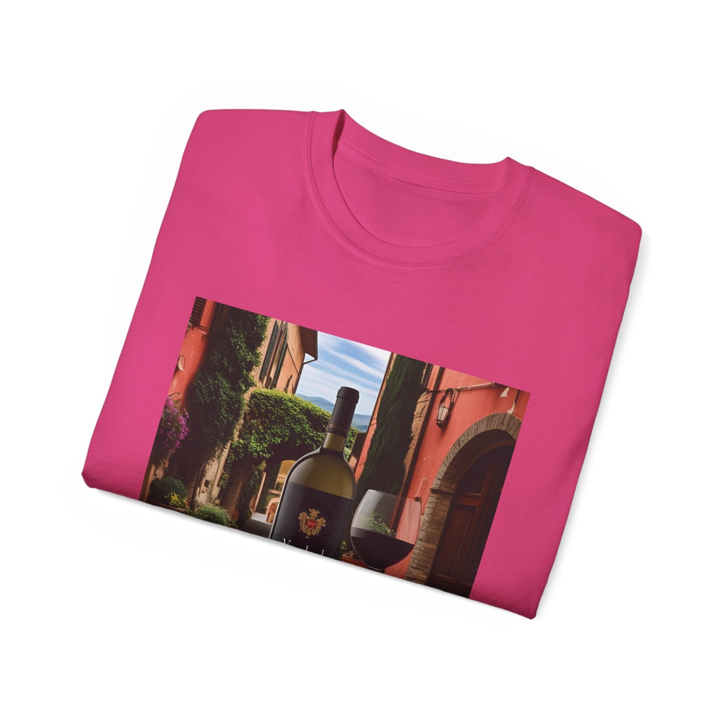 Wine Lover's Unisex Ultra Cotton Tee, Perfect Gift for Vineyard Visits, Wine Night, Hostess Gifts, Casual Wear, Summer Vibes