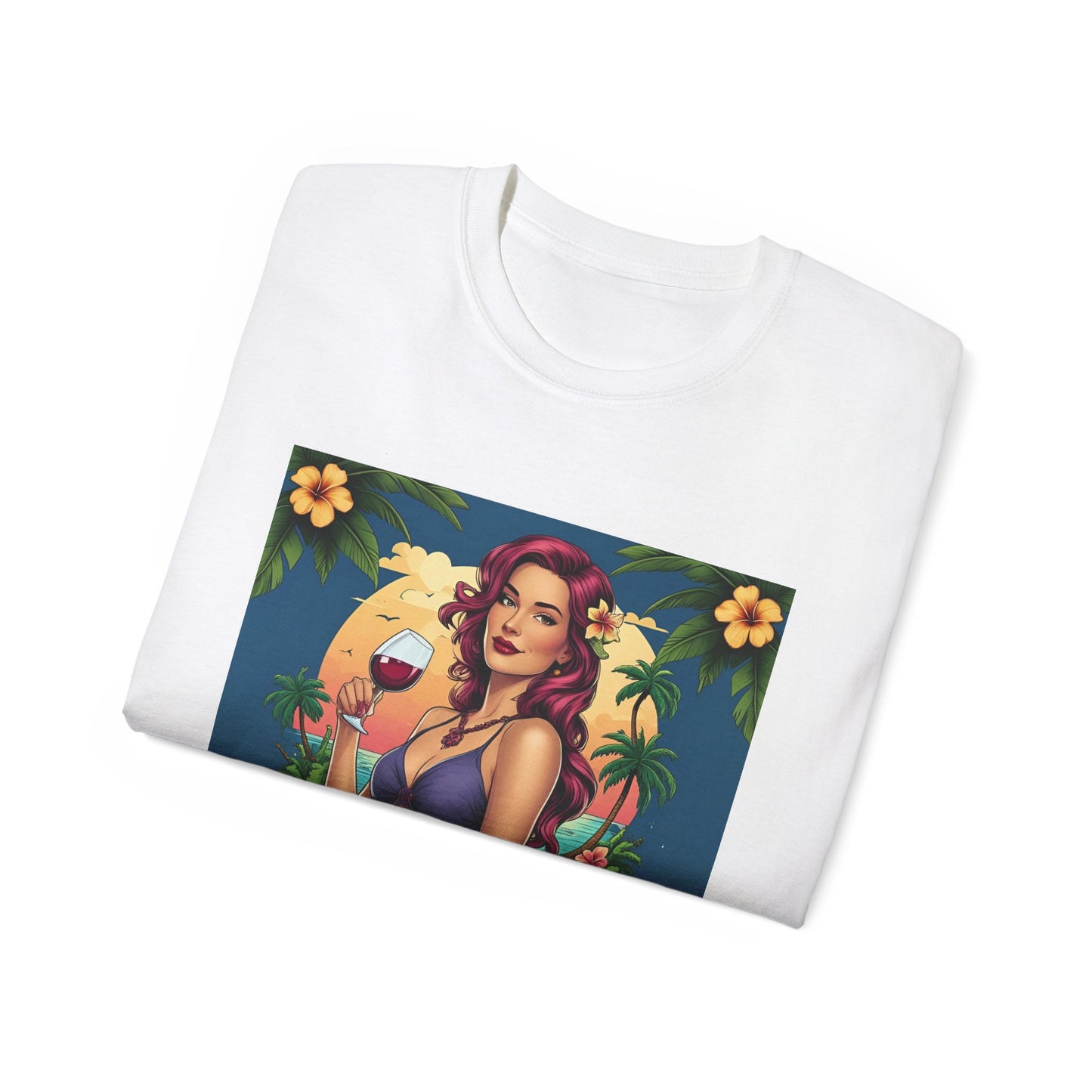 I Drink Wine on my Porch - Wine Lover's Unisex Tee, Perfect Gift for Outdoor Enthusiasts, Summer Vibes, Garden Parties, Wine Nights, Casual Comfort