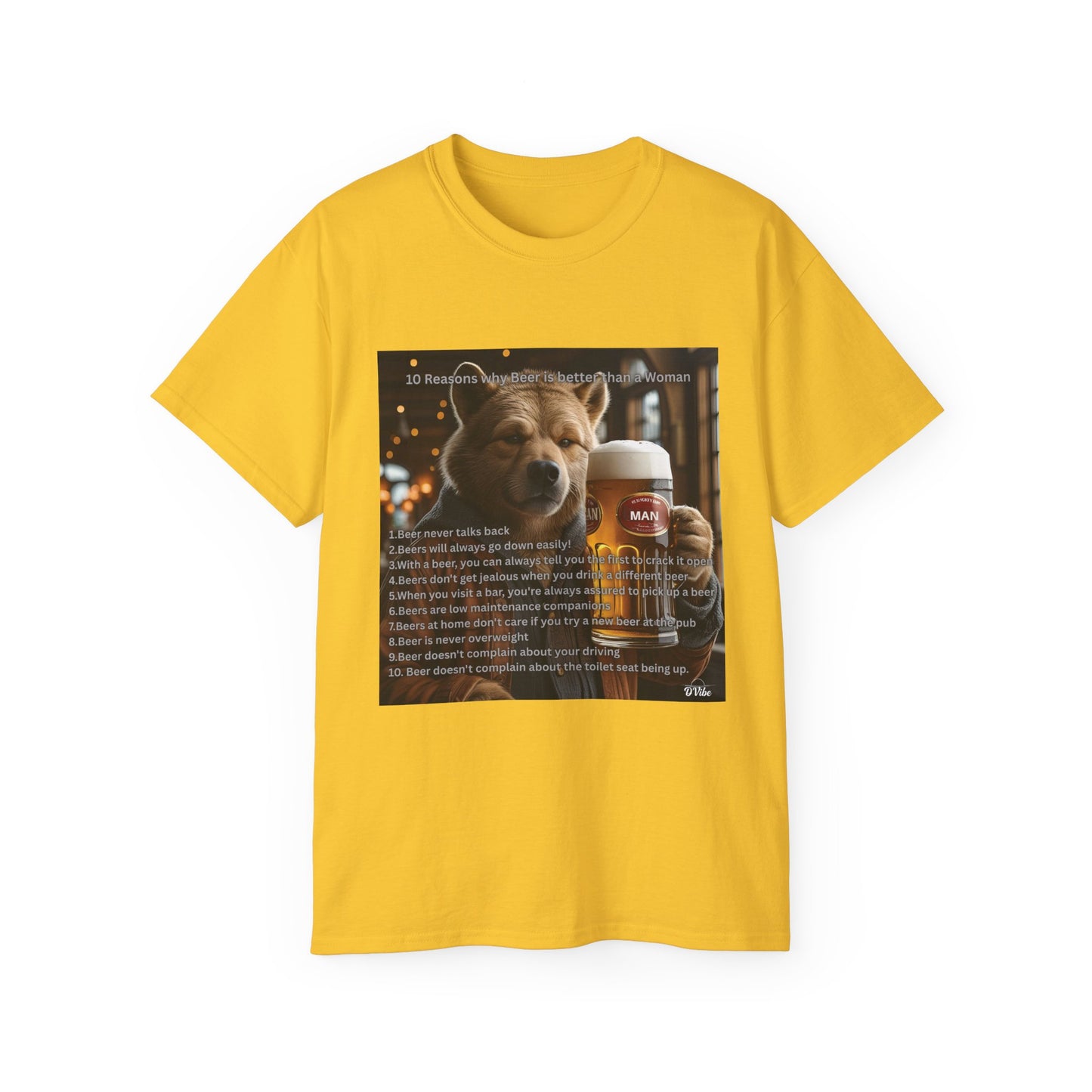 Dog Lover Beers are Better than Woman Ultra Cotton Tee - Perfect Gift for Pet Owners, Fun Animal Shirt, Funny Pet Apparel, Casual Wear, Animal Lovers Merchandise