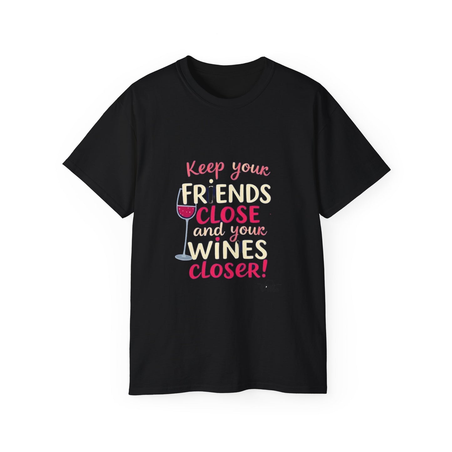 Wine Lovers Unisex Tee - "Keep Your Friends Close & Your Wines Closer" Funny Gift for Wine Enthusiasts, Perfect for Parties, [...]