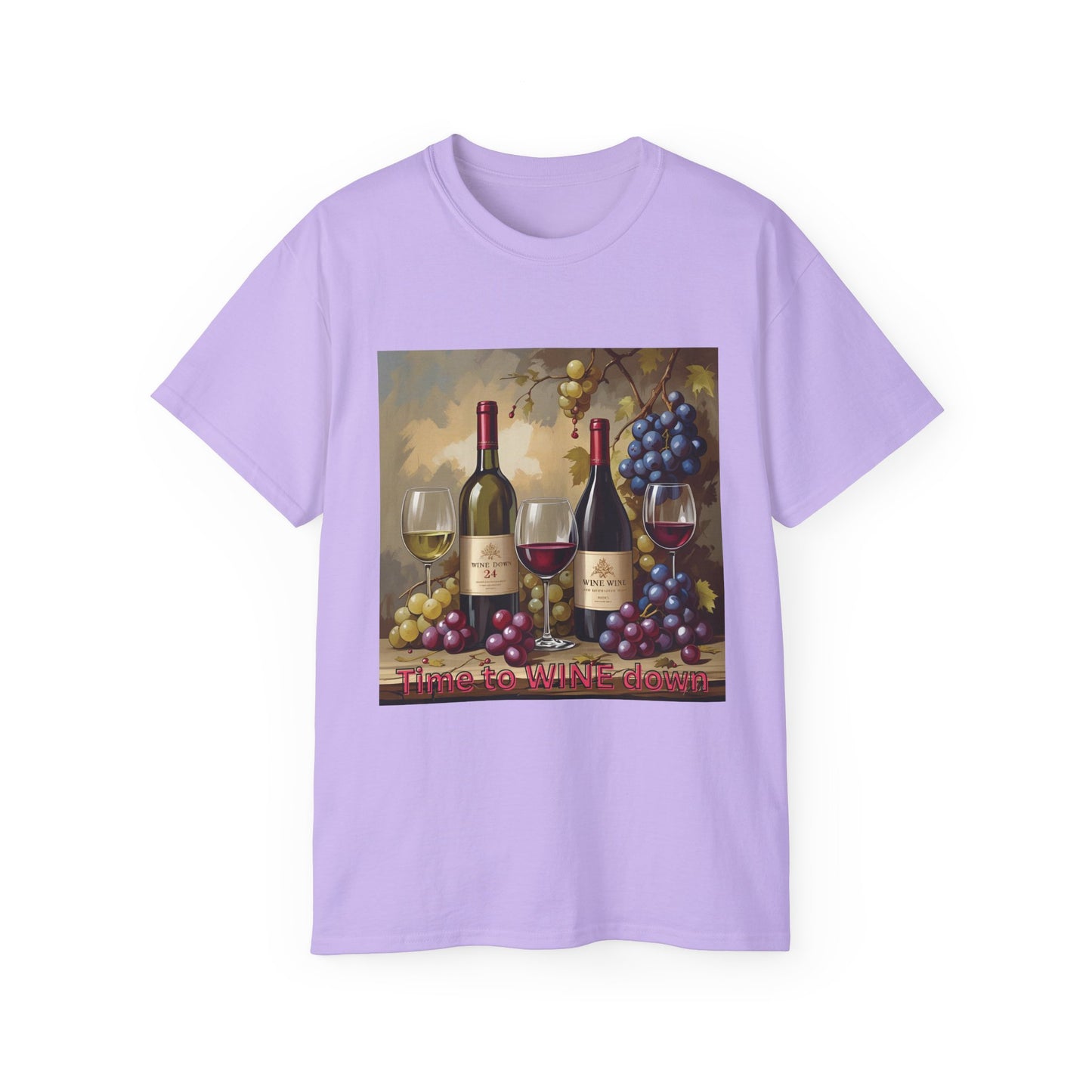 Time to Wine Down - Wine Lover Unisex Ultra Cotton Tee, Vintage Wine Design Perfect for Gifts