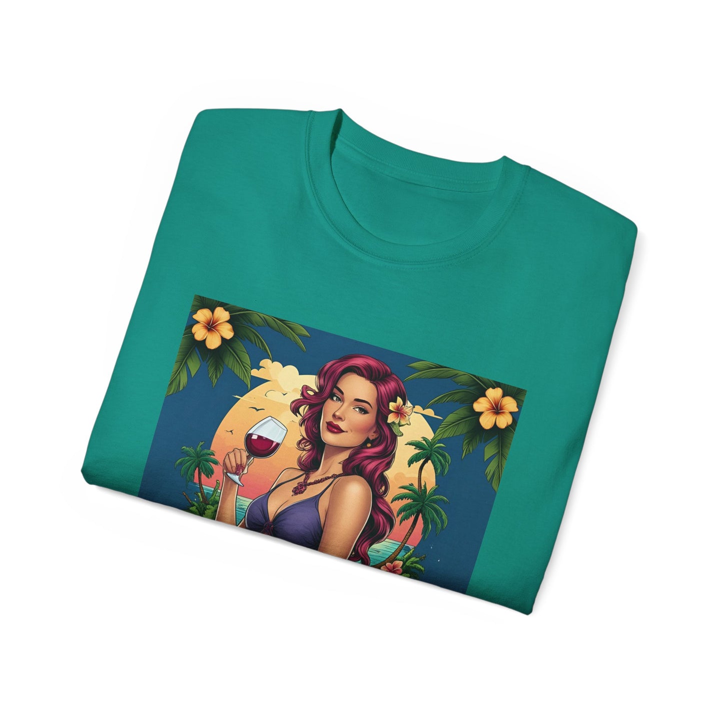 I Drink Wine on my Porch - Wine Lover's Unisex Tee, Perfect Gift for Outdoor Enthusiasts, Summer Vibes, Garden Parties, Wine Nights, Casual Comfort