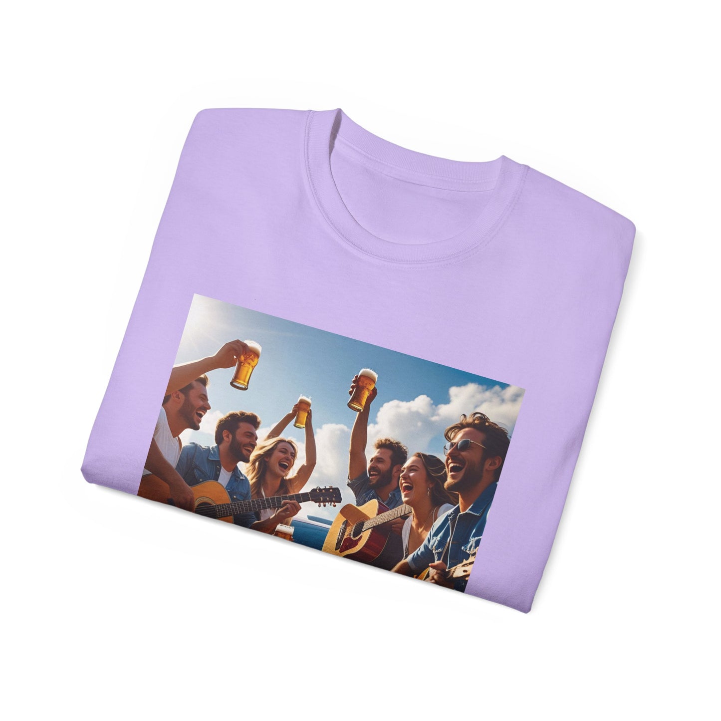 Good Friends, Great Beer Unisex Ultra Cotton Tee, Group Hangout Shirt, Party Apparel, Gift for Beer Lovers, Summer BBQ Outfit