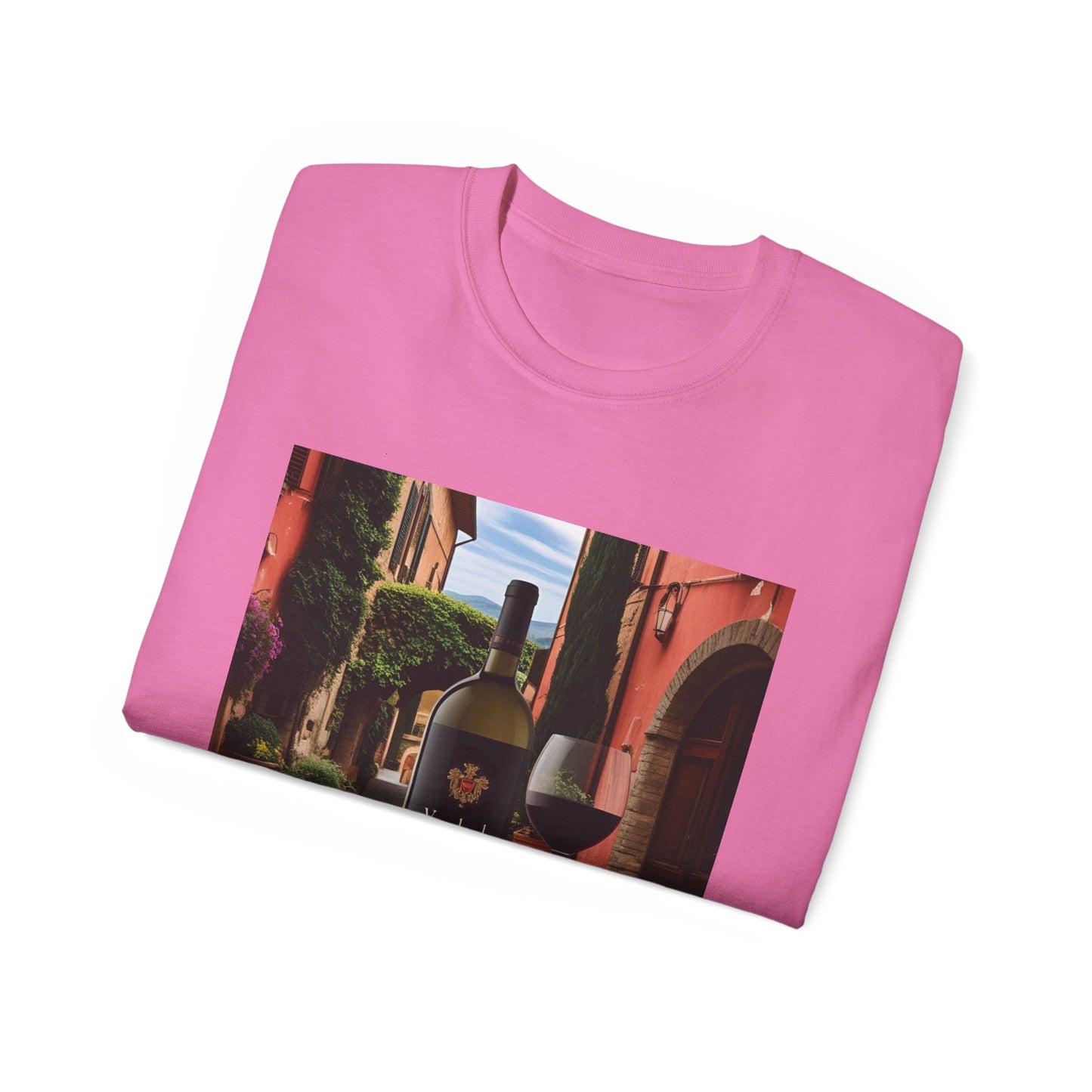 Wine Lover's Unisex Ultra Cotton Tee, Perfect Gift for Vineyard Visits, Wine Night, Hostess Gifts, Casual Wear, Summer Vibes