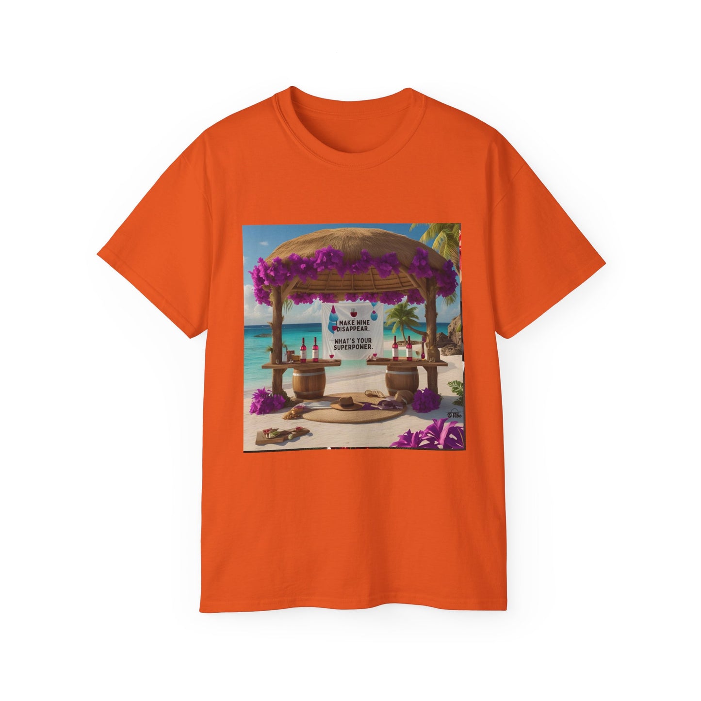 I Make Wine Disappear, What's Your Superpower - Tropical Paradise Tee | Beach Vacation Shirt, Unisex Graphic T-Shirt, Summer Apparel, Gift for Travelers, Holiday Outfit