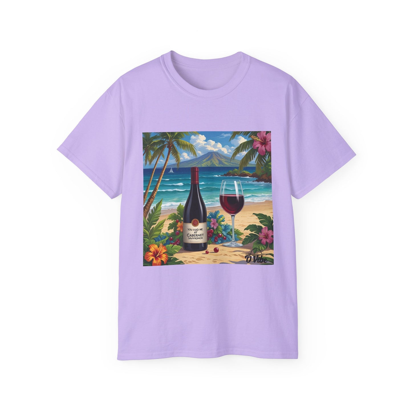 You Had Me at Cabernet - Tropical Wine Vibes Tee | Beach Lover's Unisex Cotton Shirt | Vacation Wear, Gift for Wine Enthusiasts, Summer Style