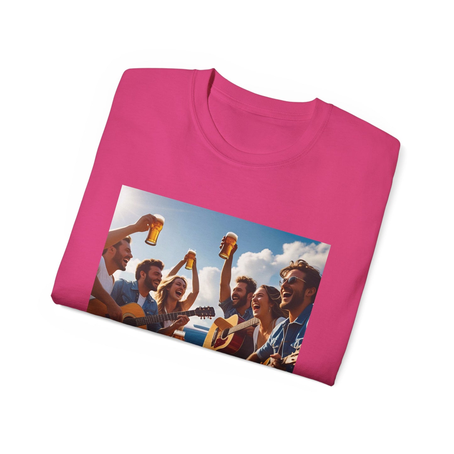 Good Friends, Great Beer Unisex Ultra Cotton Tee, Group Hangout Shirt, Party Apparel, Gift for Beer Lovers, Summer BBQ Outfit